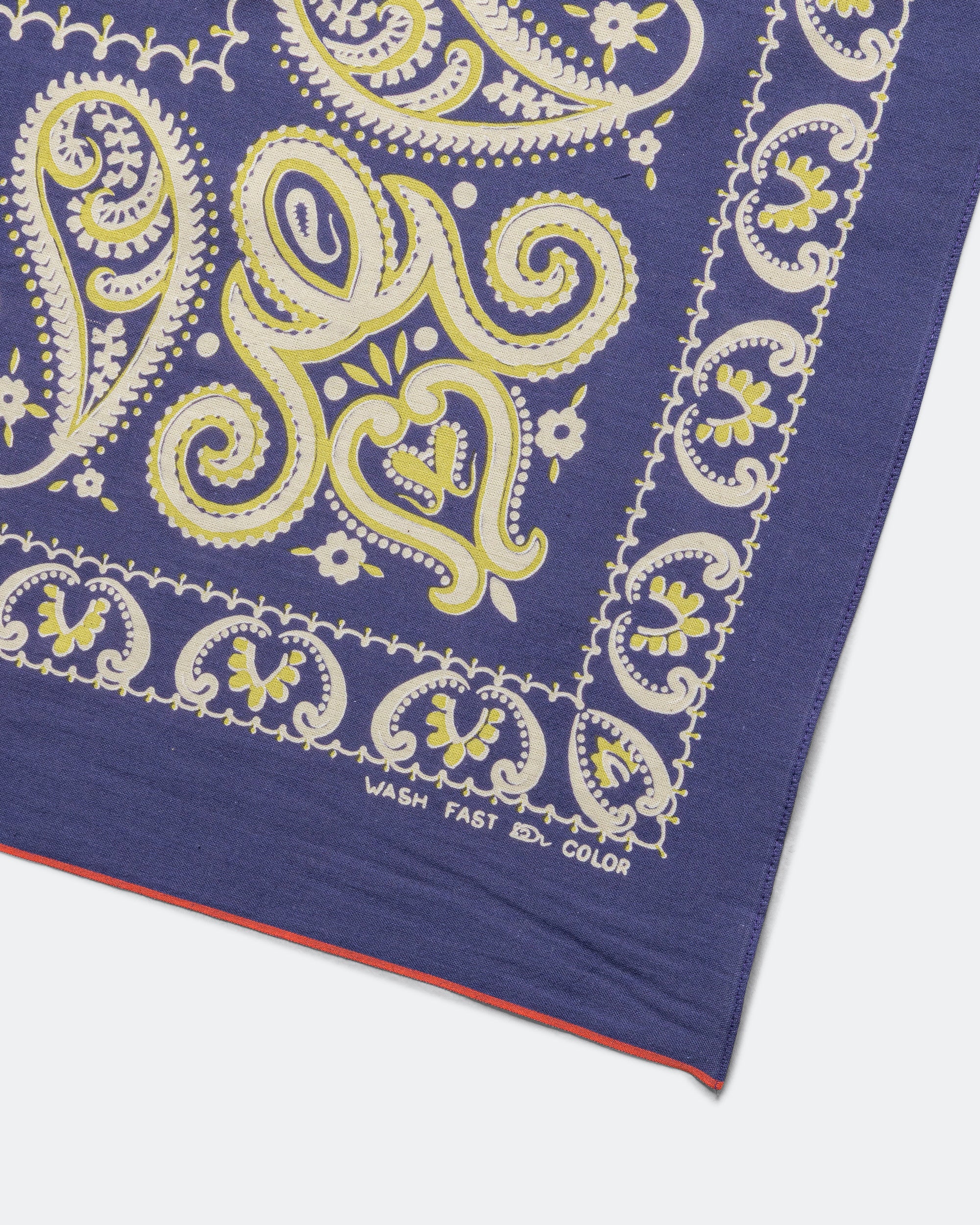 Fastcolor Selvedge Bandanna (SAMBO Paisley) 20x20 - Purple - Image 3