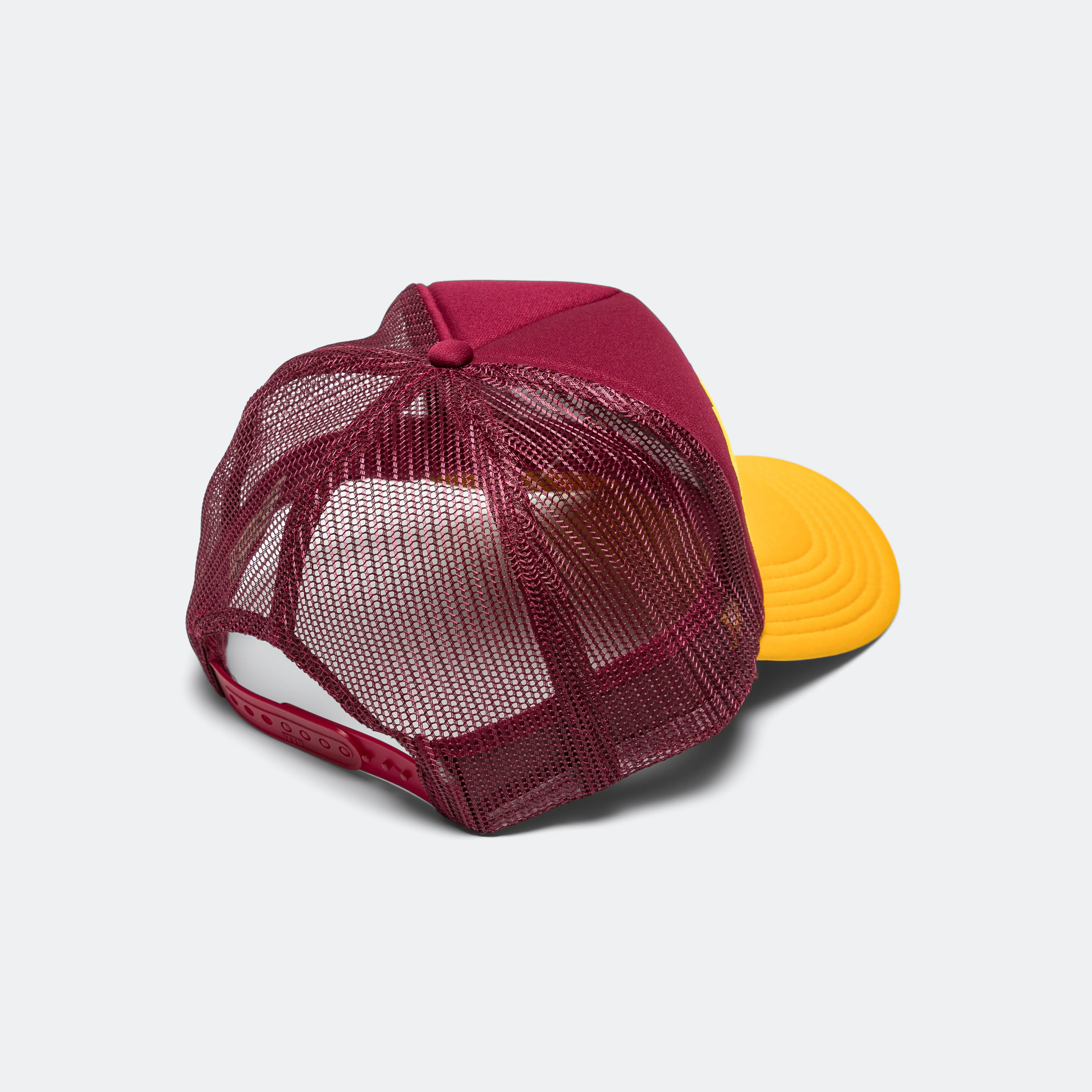 FREE WHEELIN' Trucker Cap - Burgundy - Image 2