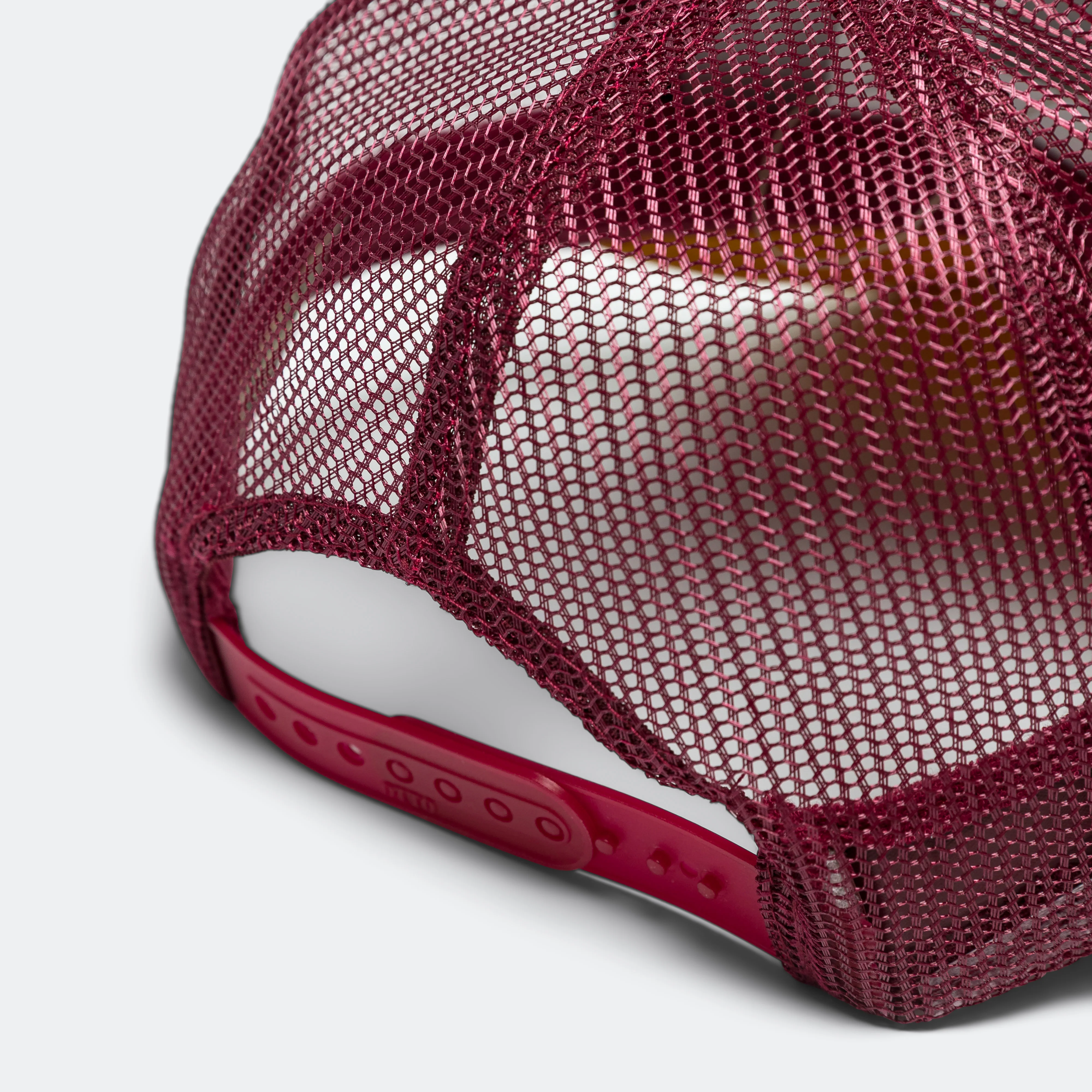 FREE WHEELIN' Trucker Cap - Burgundy - Image 4