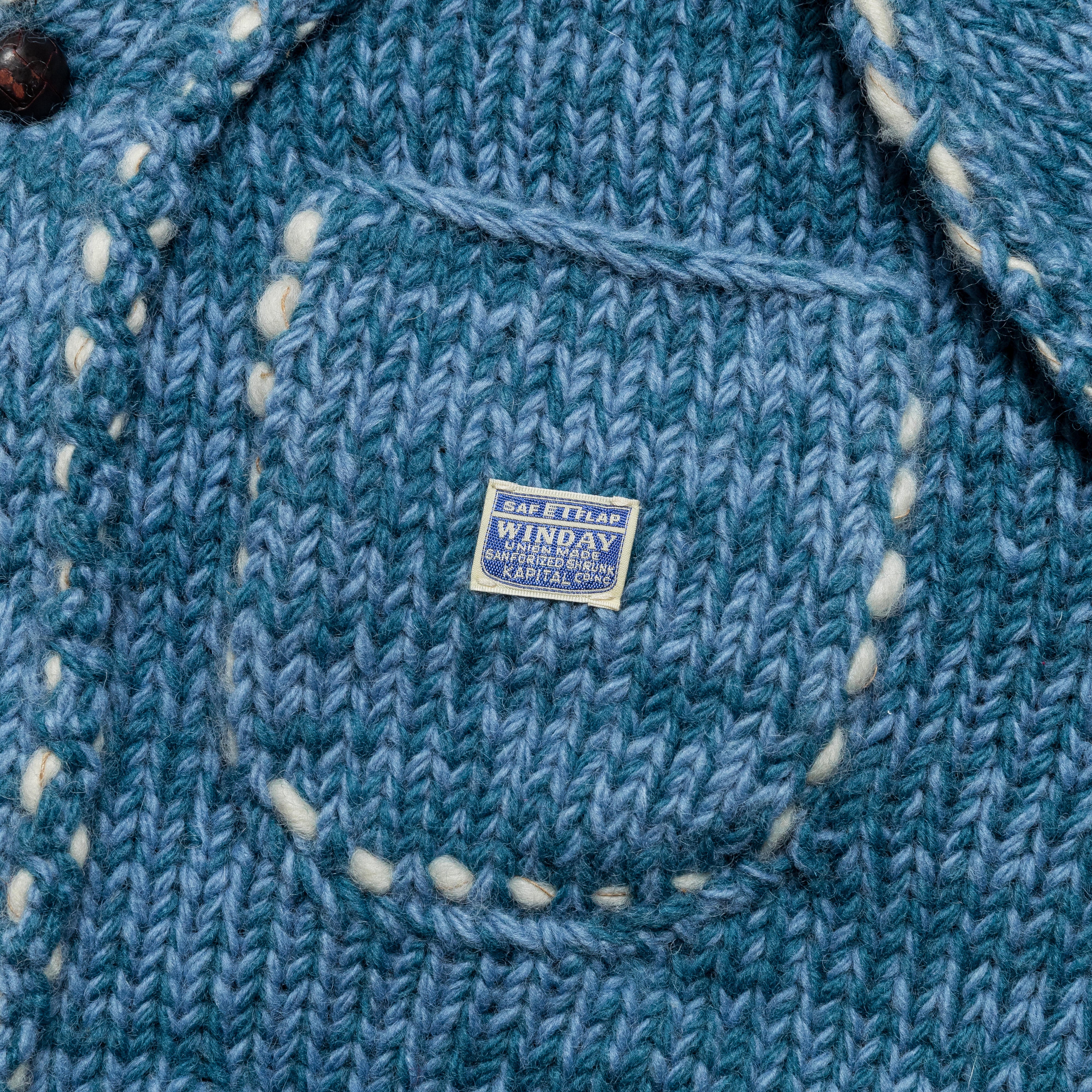 Hand Knit Cowichan RAILROAD JKT - Navy - Image 6
