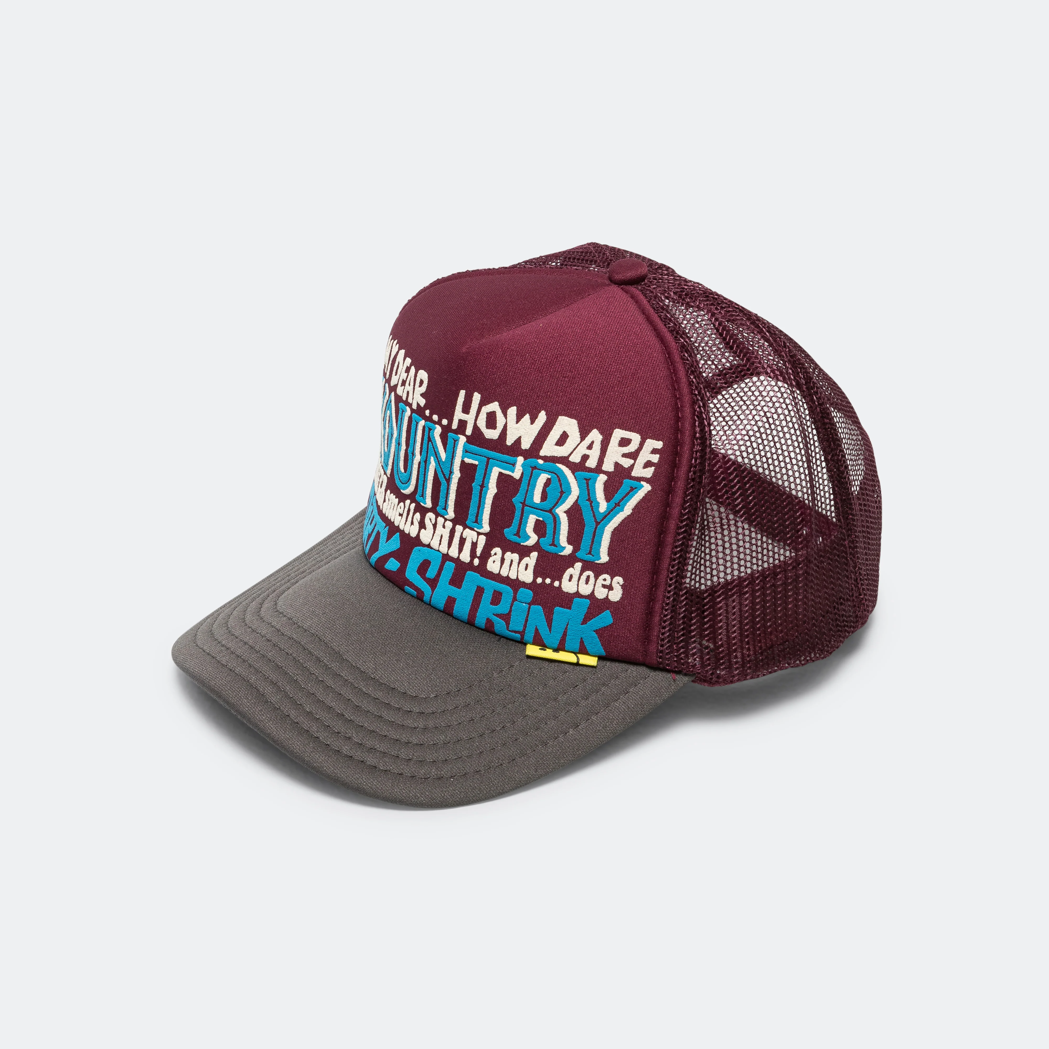 KOUNTRY DIRTY SHRINK Trucker CAP - Burgundy x Charcoal