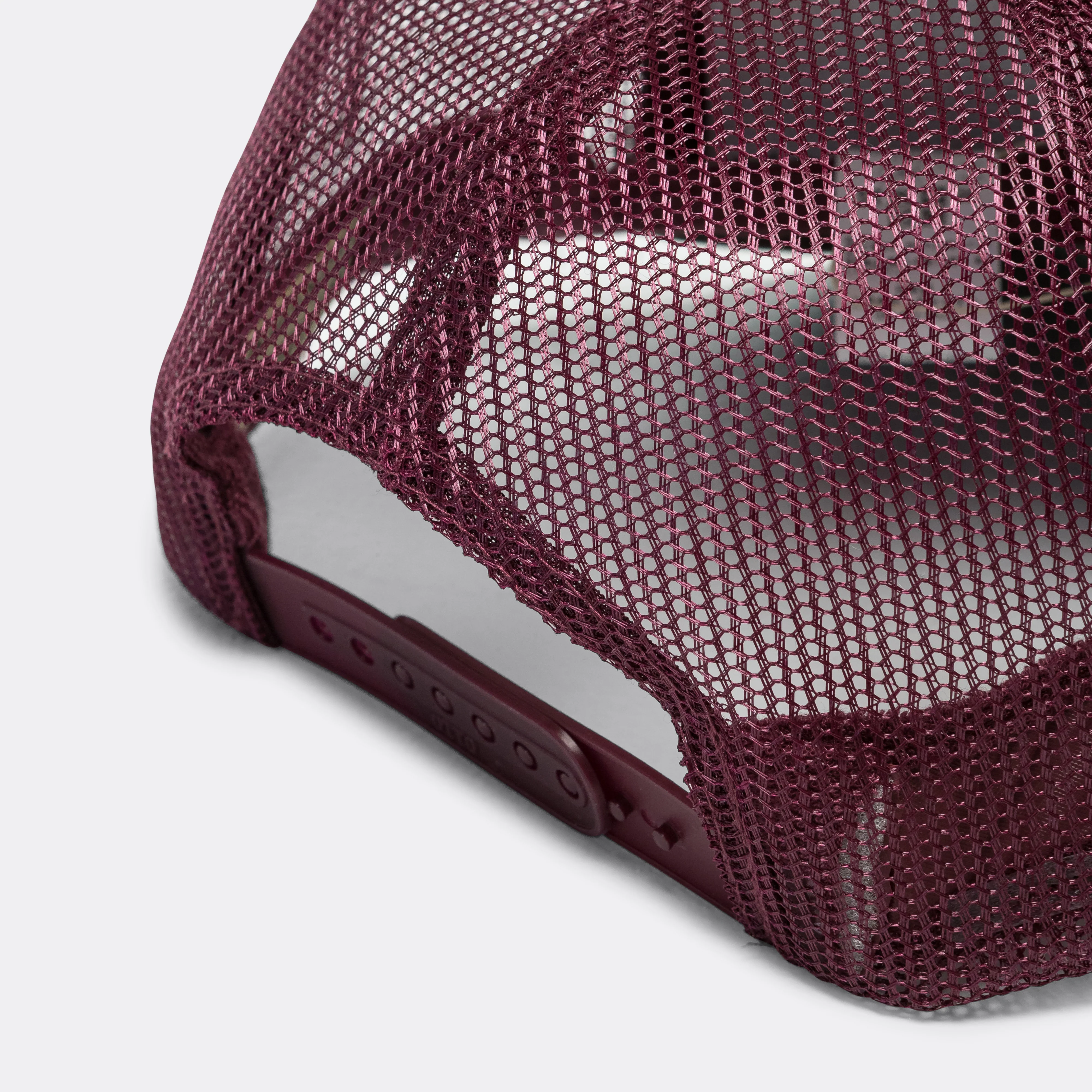 KOUNTRY DIRTY SHRINK Trucker CAP - Burgundy x Charcoal - Image 4