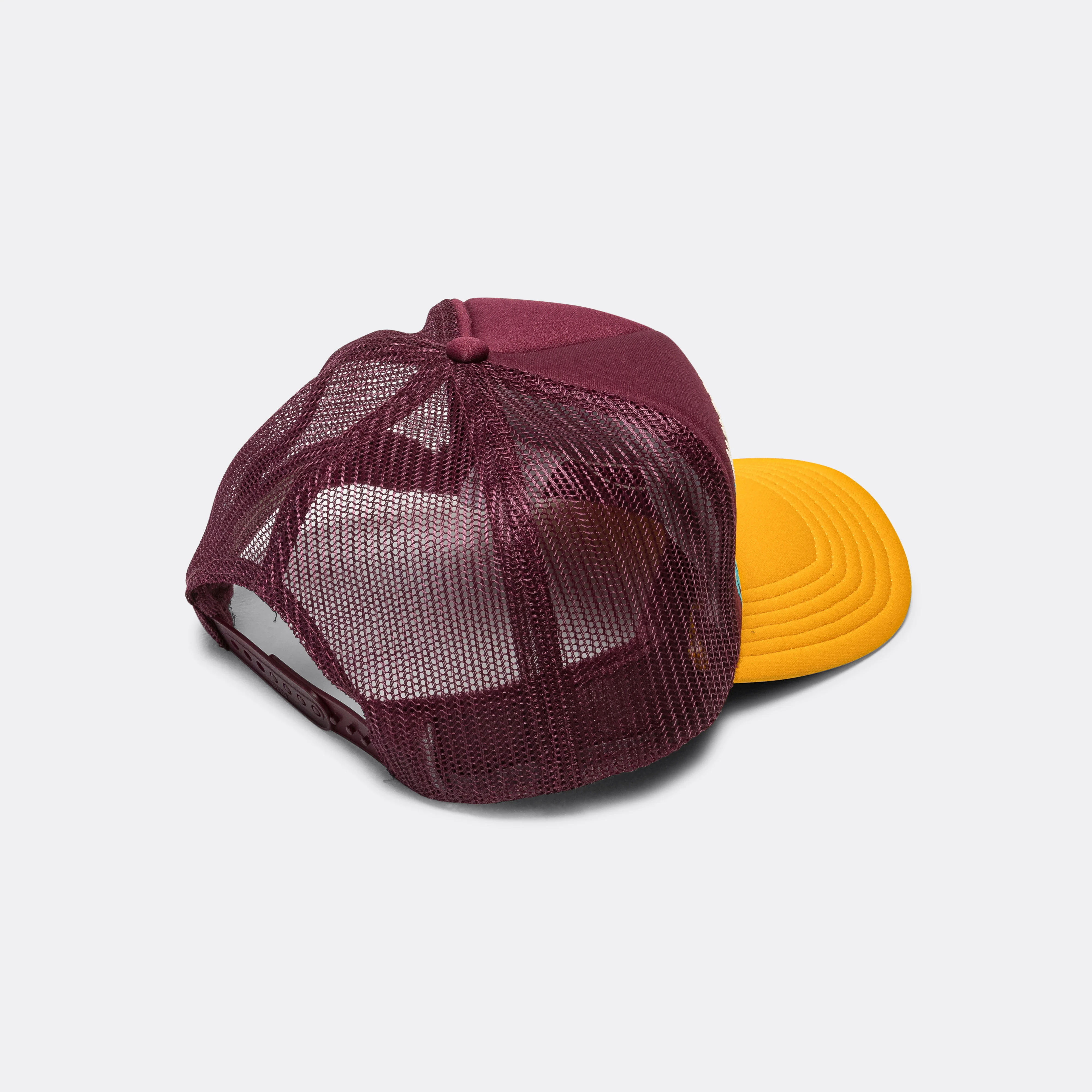 KOUNTRY DIRTY SHRINK Trucker CAP - Burgundy x Gold - Image 2