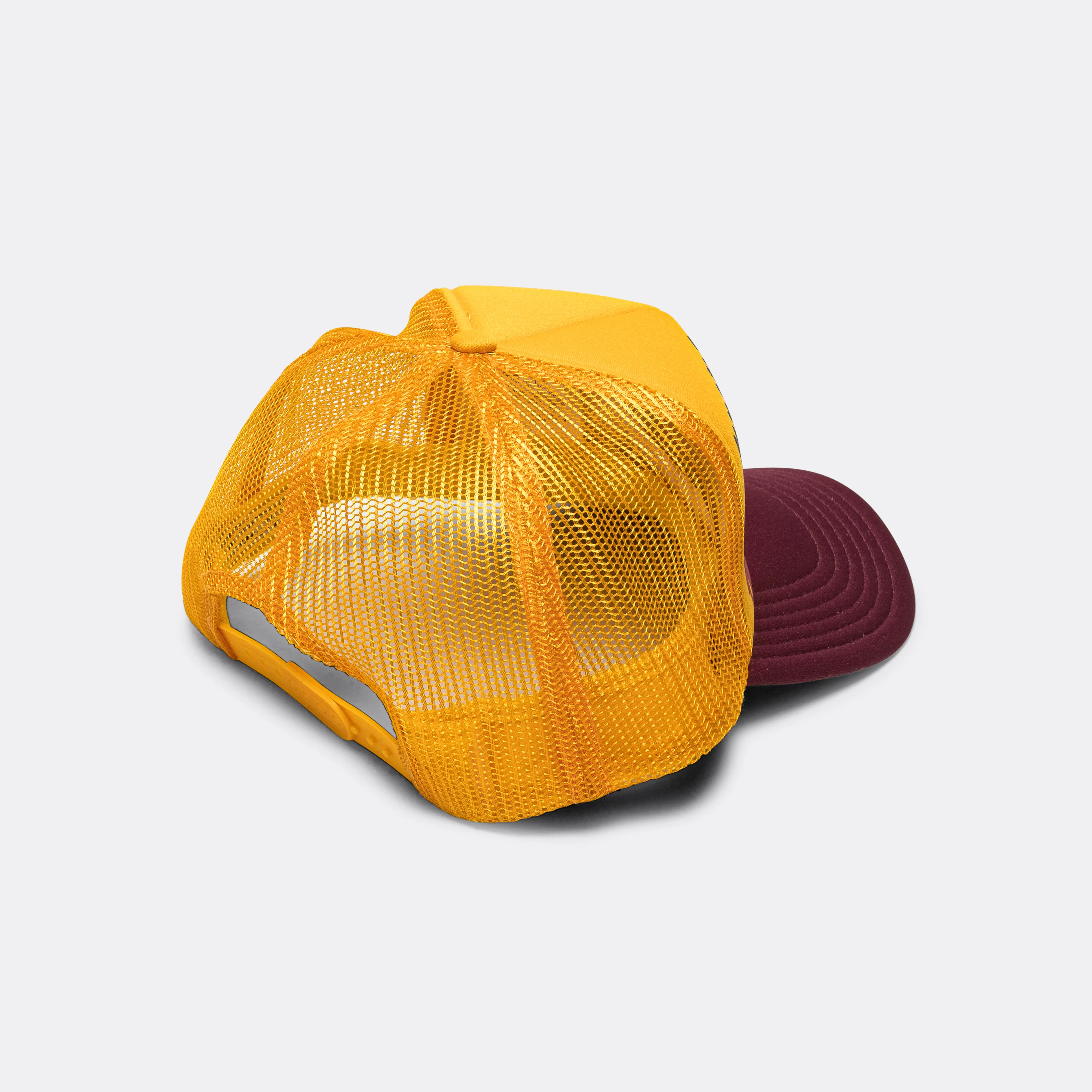 KOUNTRY DIRTY SHRINK Trucker CAP - Gold x Burgundy - Image 2