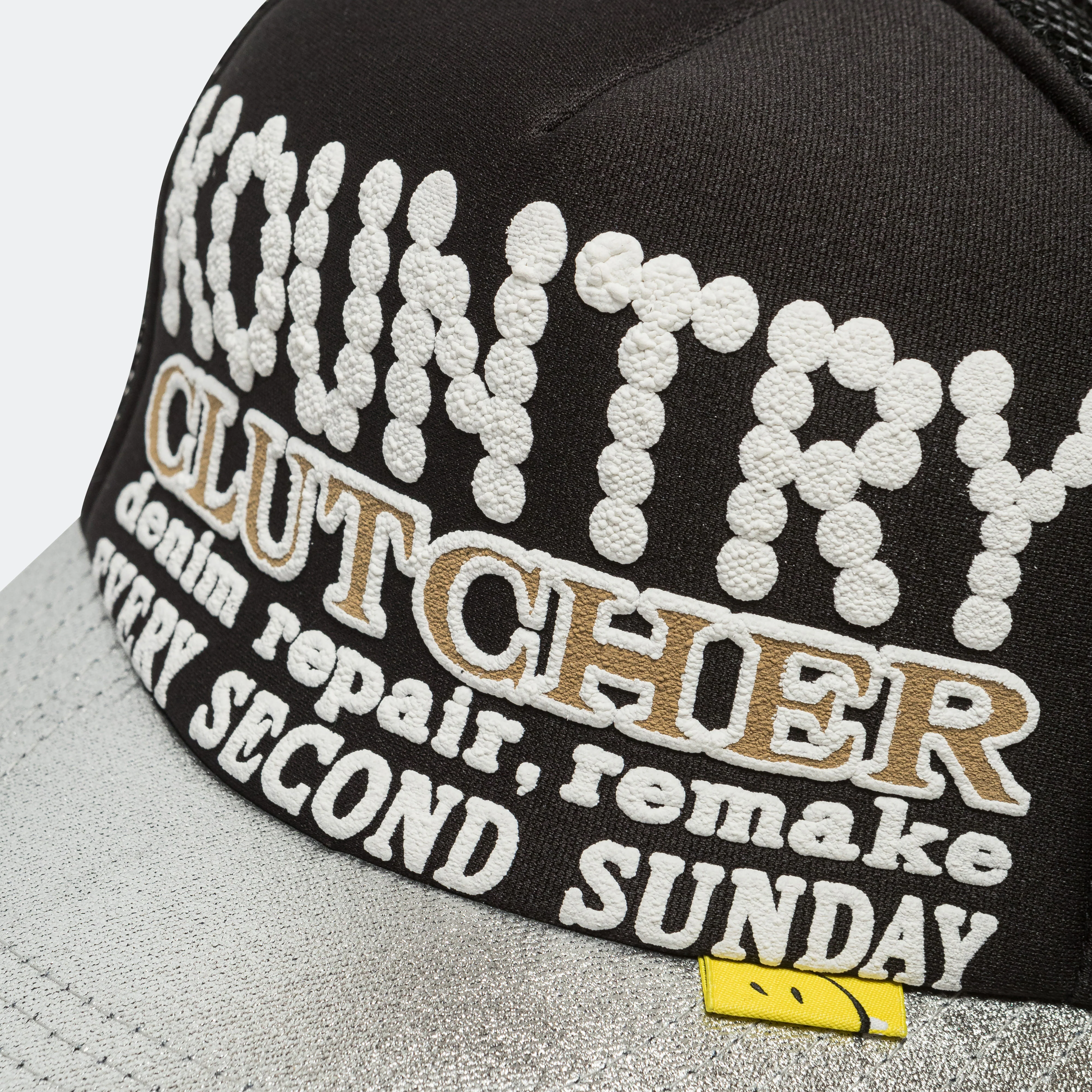 KOUNTRY PEARL Clutcher Silver Brim Truck Cap - Black - Image 3
