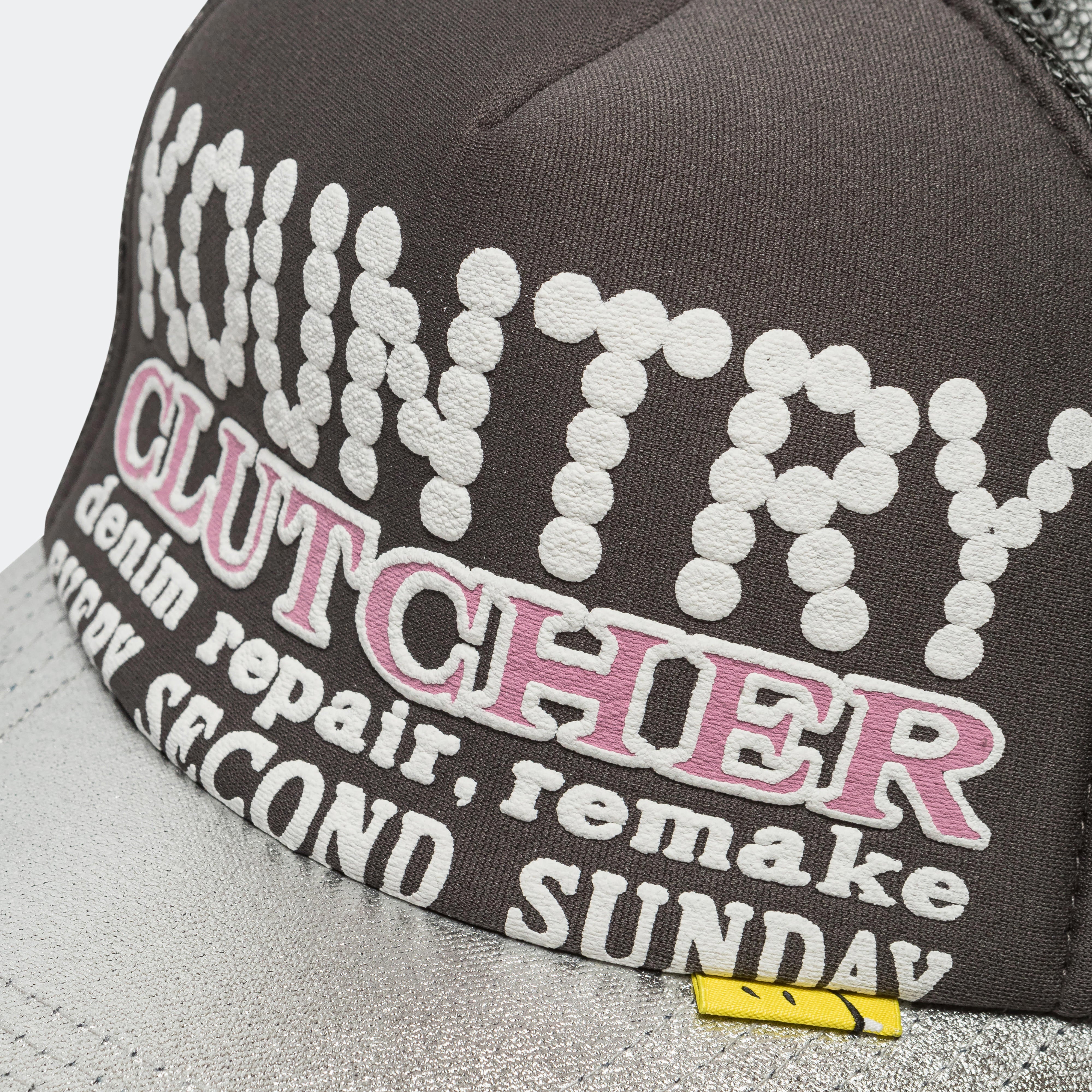 KOUNTRY PEARL Clutcher Silver Brim Truck Cap - Grey - Image 3