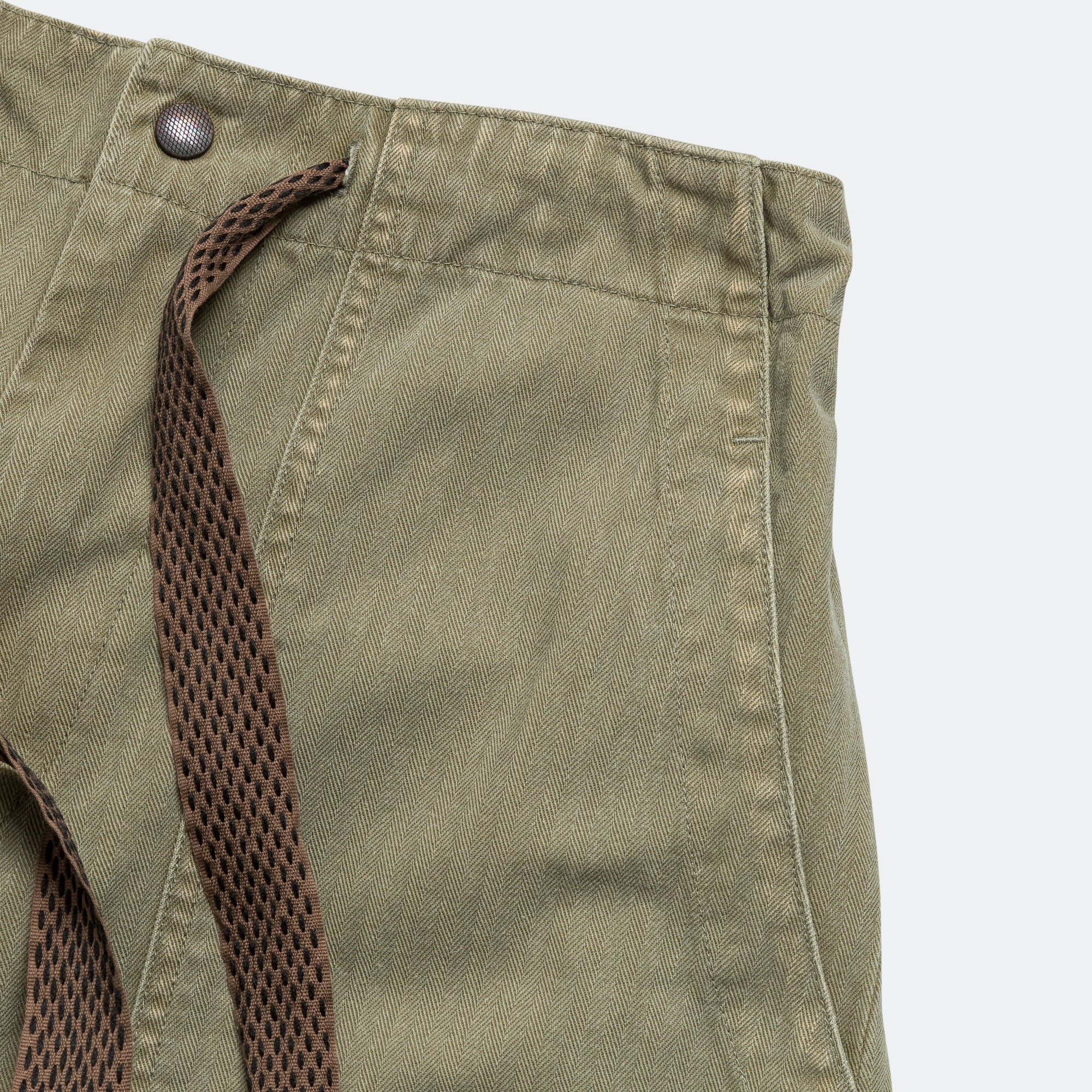 Sulfur Herringbone EASY BAKER Pants (STUDS Remake) - Khaki - Image 4