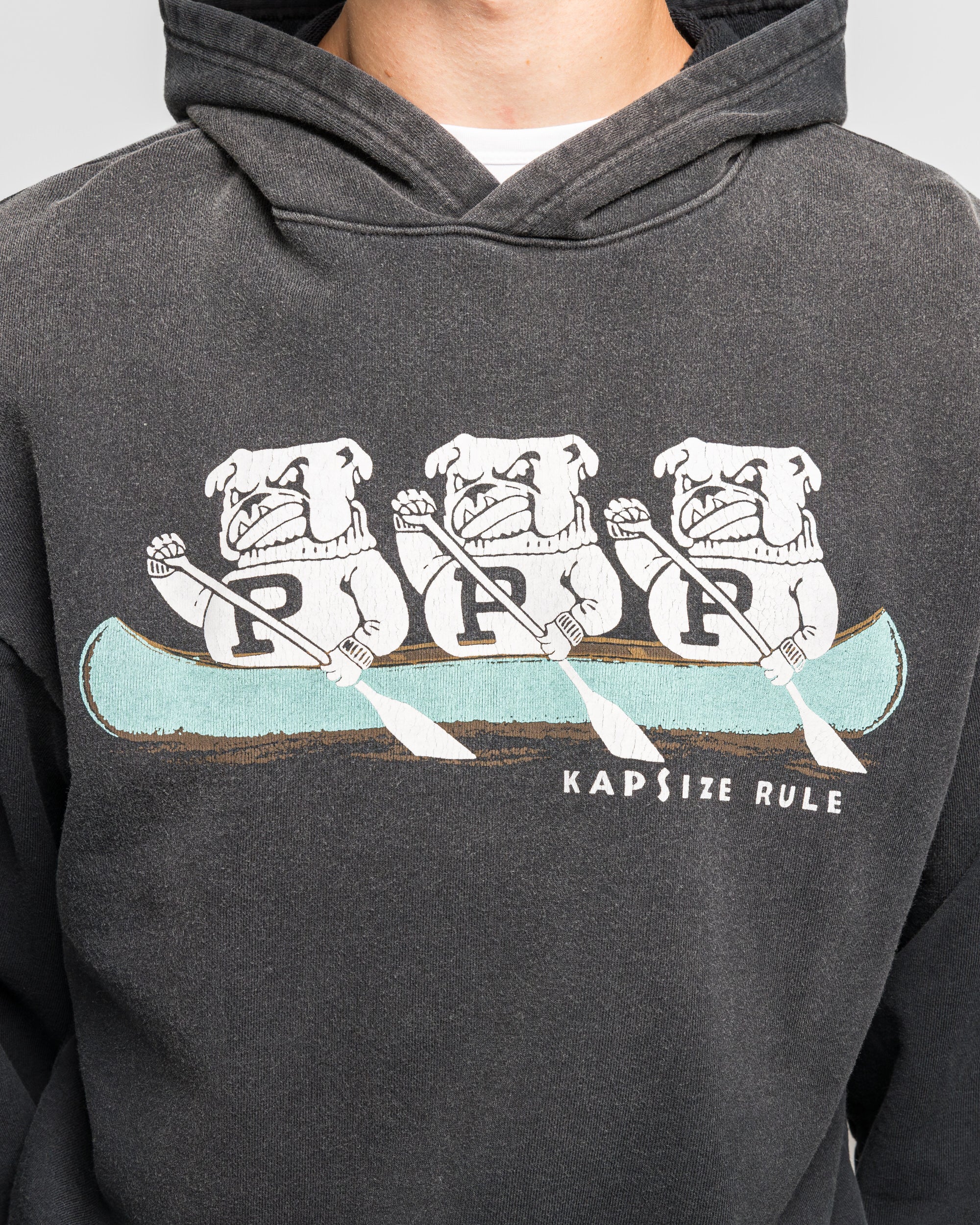 SWT Knit Hoodie ('P' BULLDOG) - Black - Image 5