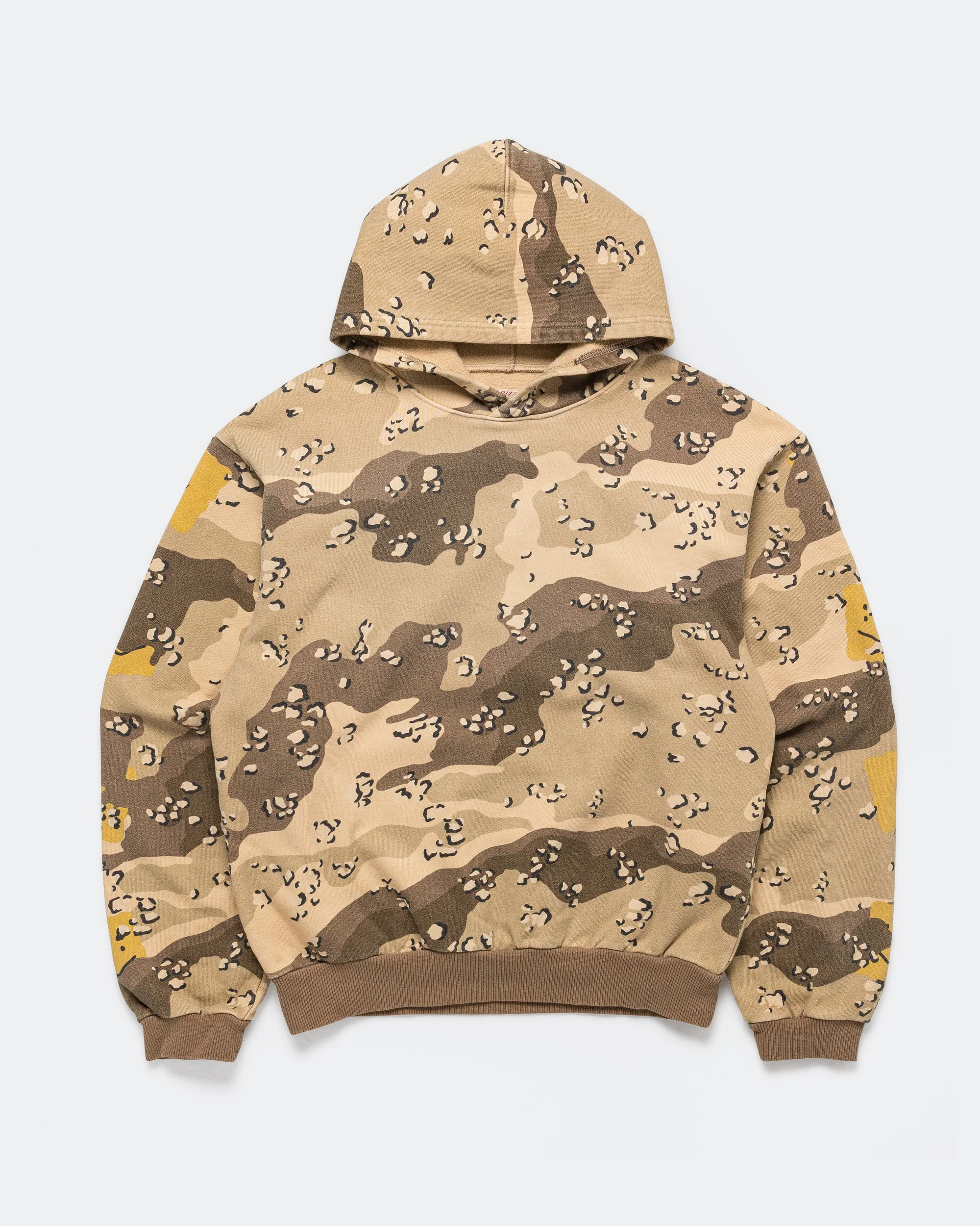 SWT Knit PECKISH CHOCO-CHIP Camo Hoodie - Beige