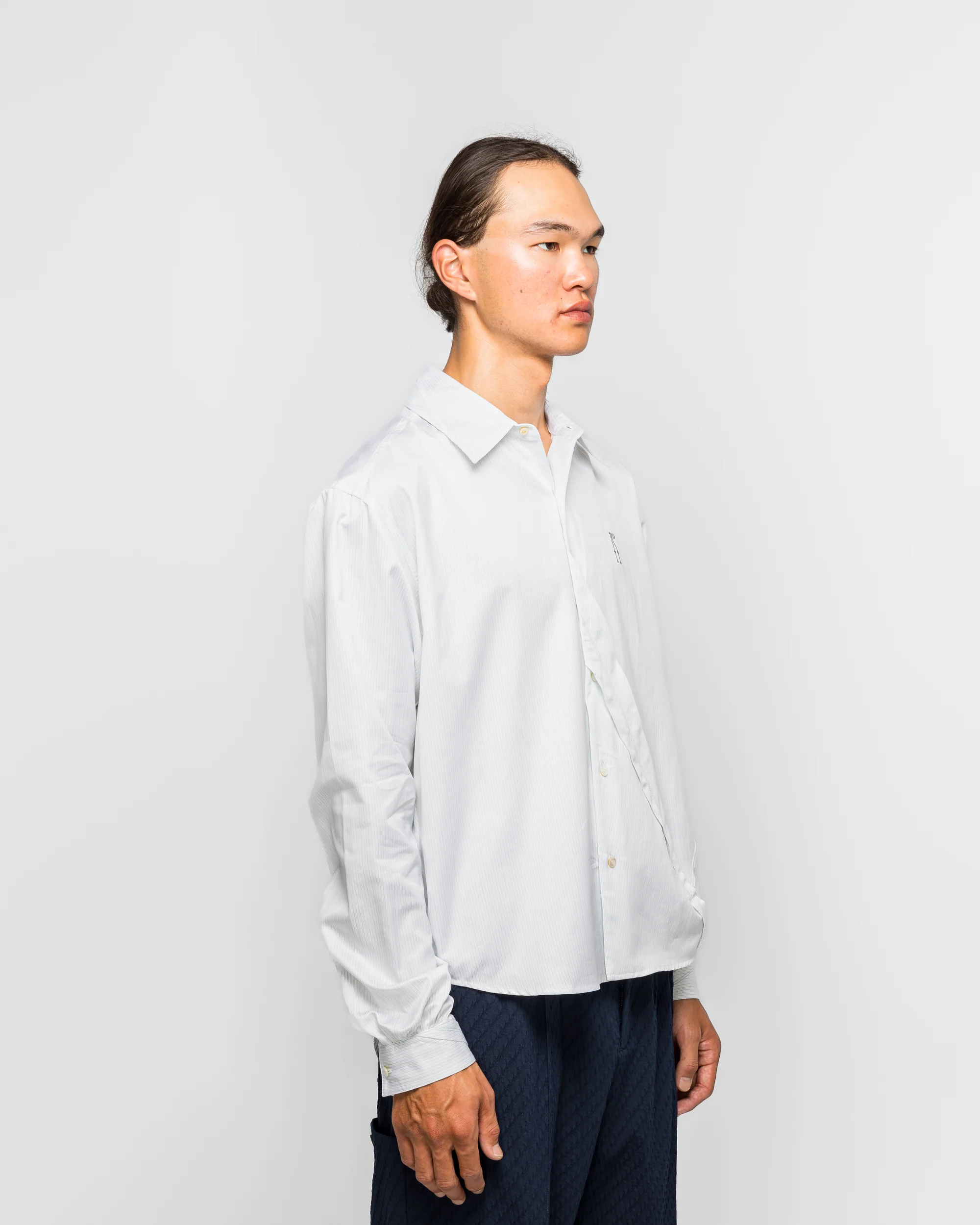 Ohne K-Dart Shirt - Blue/Green Double Stripe - Image 3