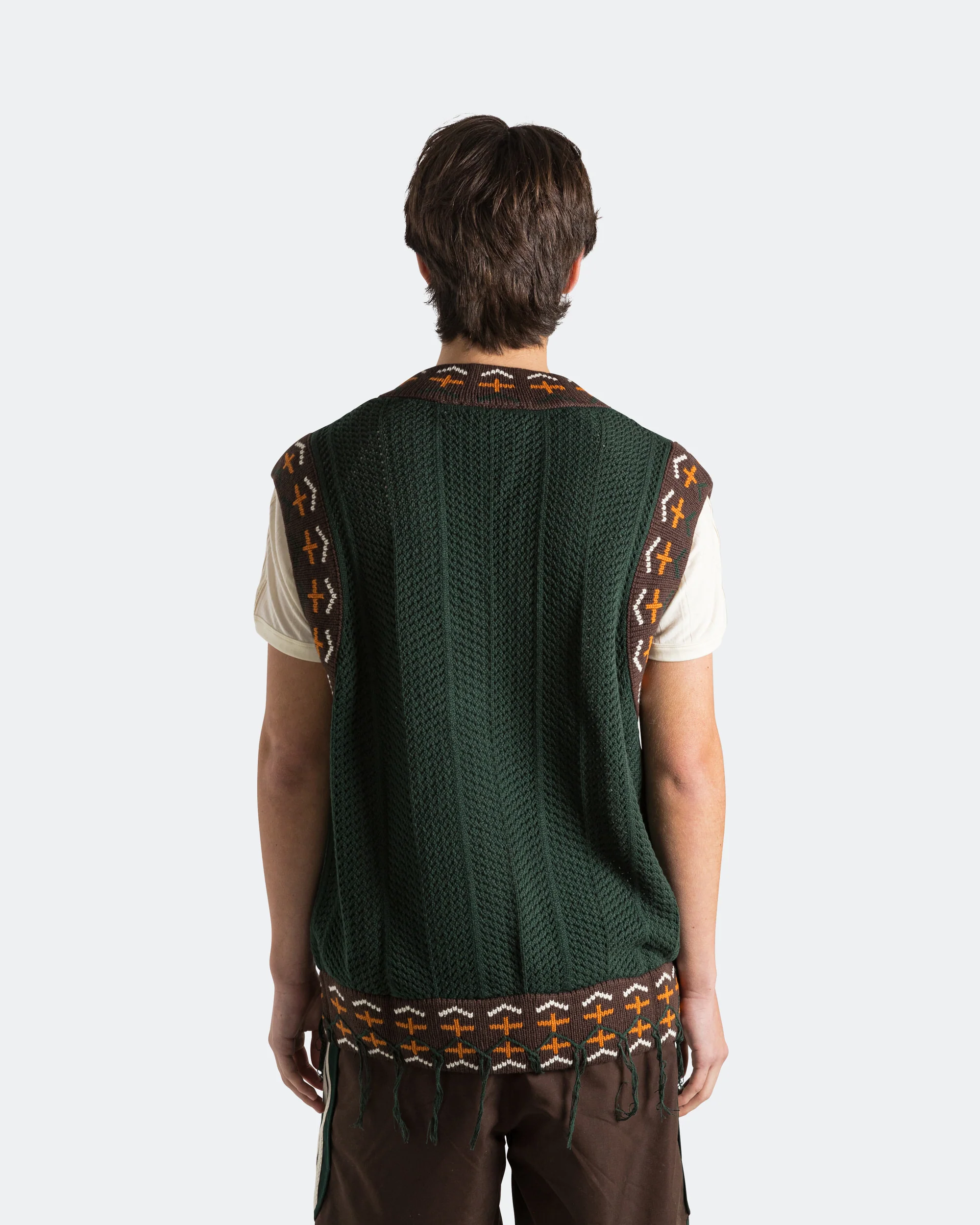 Knit Vest by Edison Chen x CLOT - Green Night - Image 3
