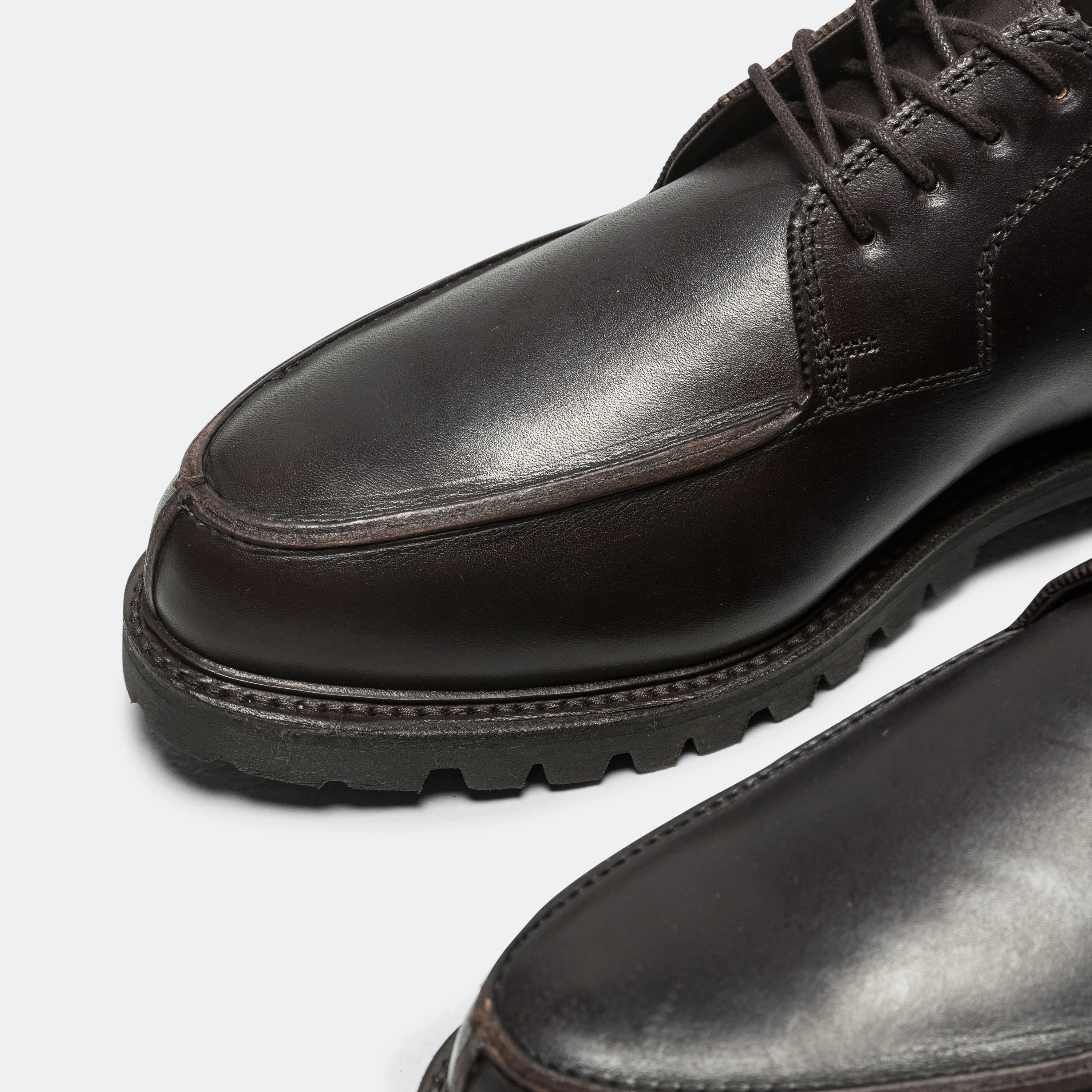 Lace Up Shoes - Mocca Leather - Image 6