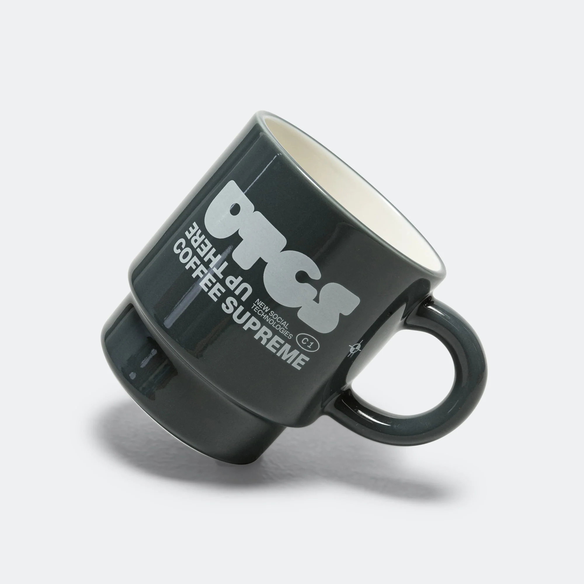 Large Stacker Mug x UP THERE - Grey - Image 4