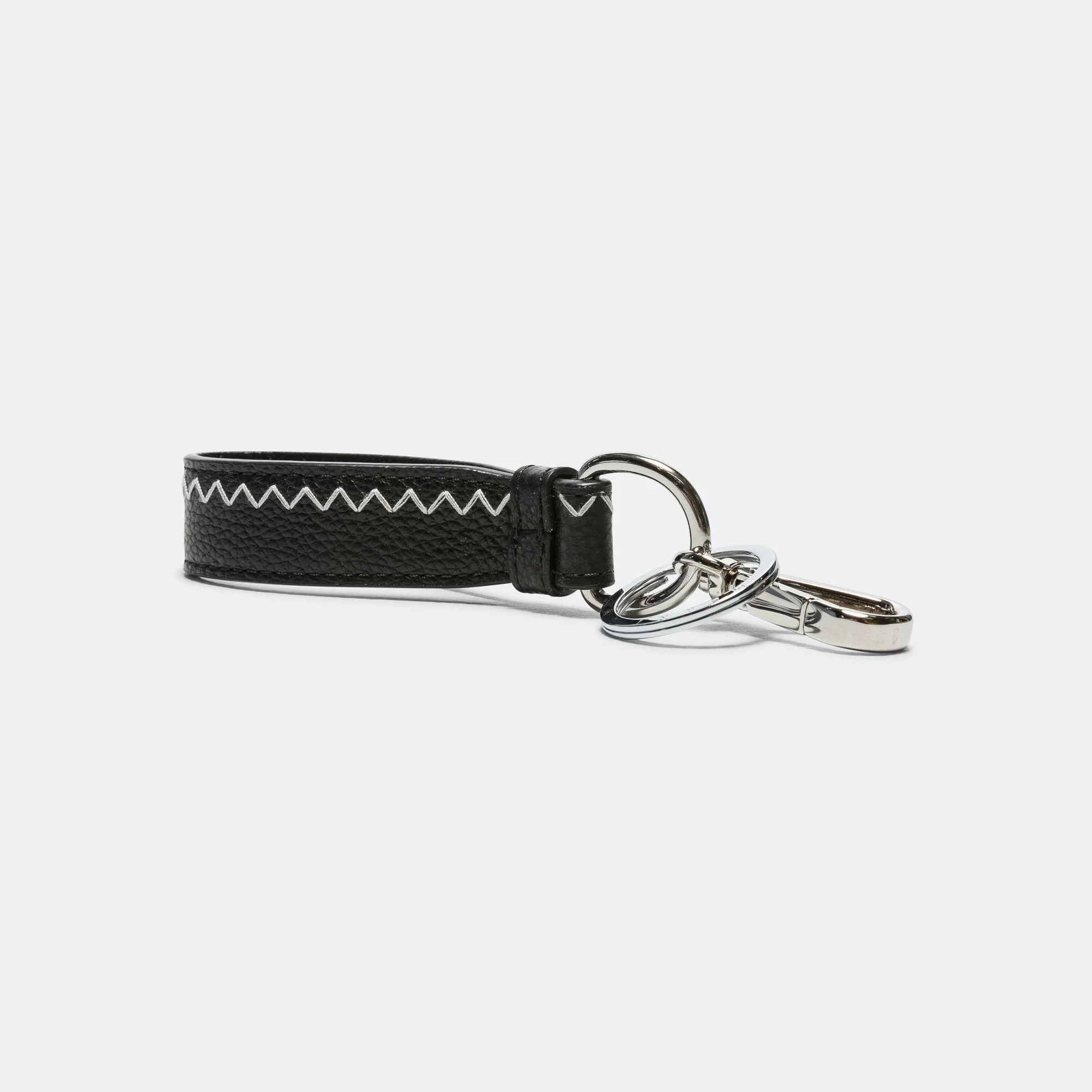 Leather Keyring - Black - Image 5
