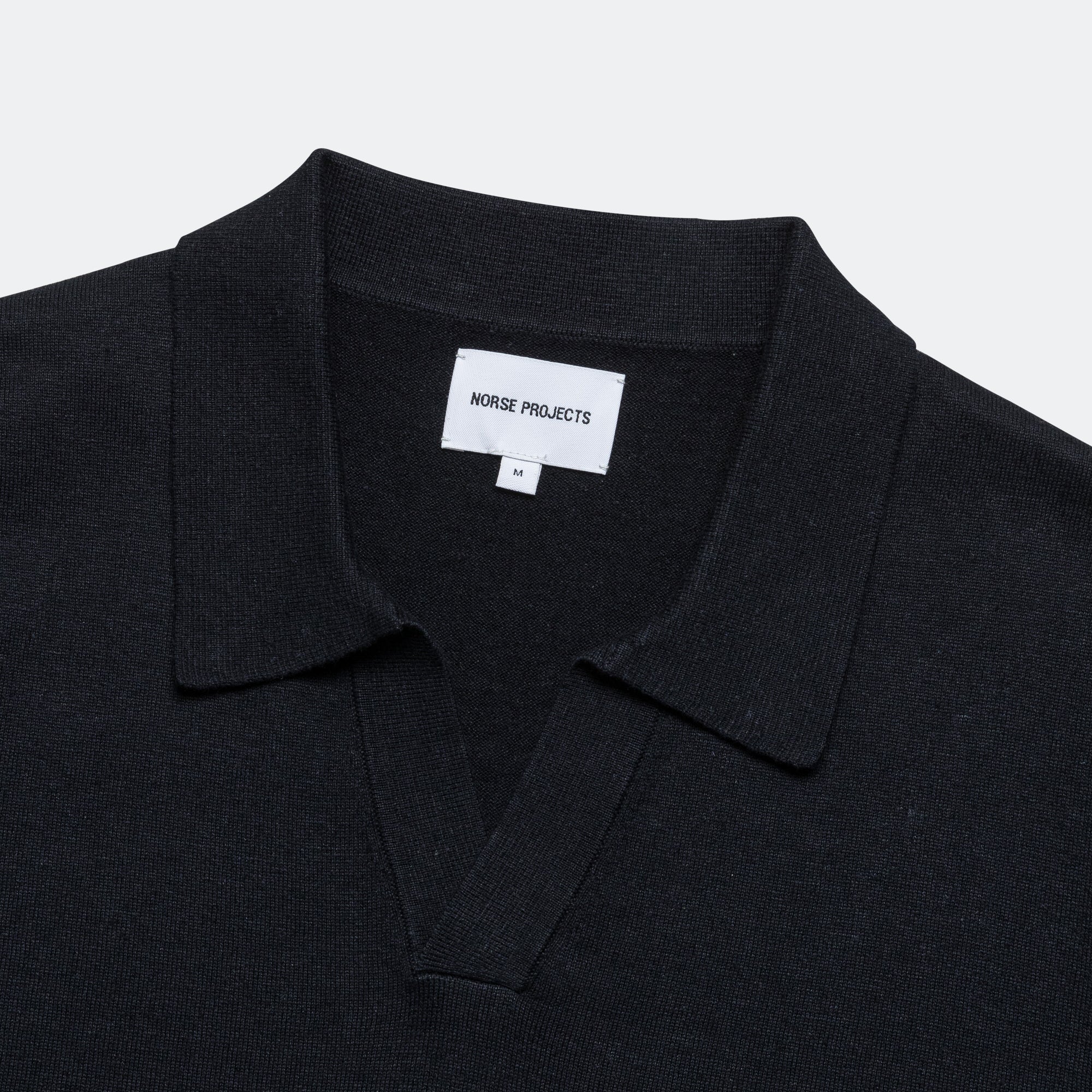 Leif Cotton Linen Polo - Dark Navy - Image 2
