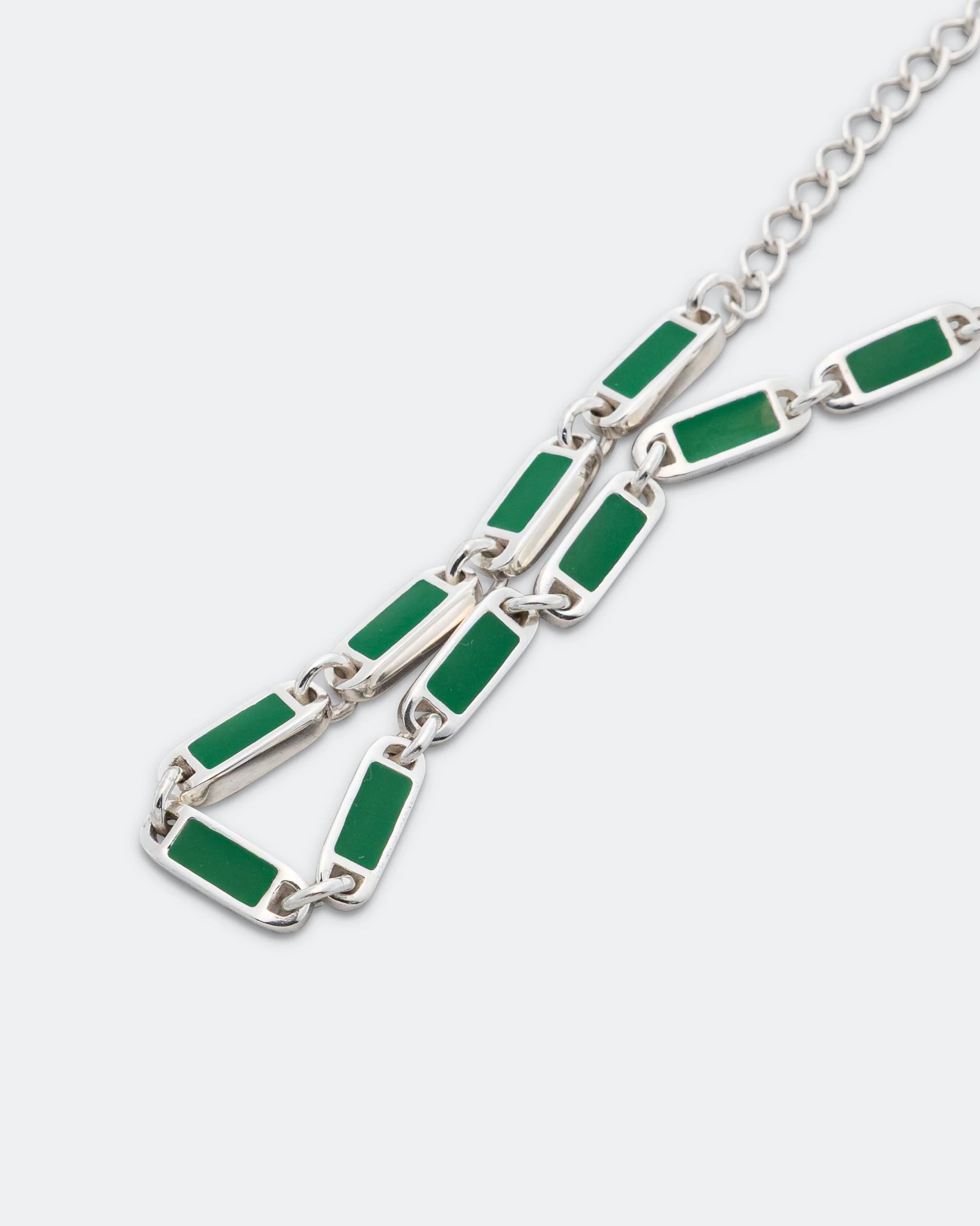 Poncho Bracelet - 925 Silver/Green - Image 3