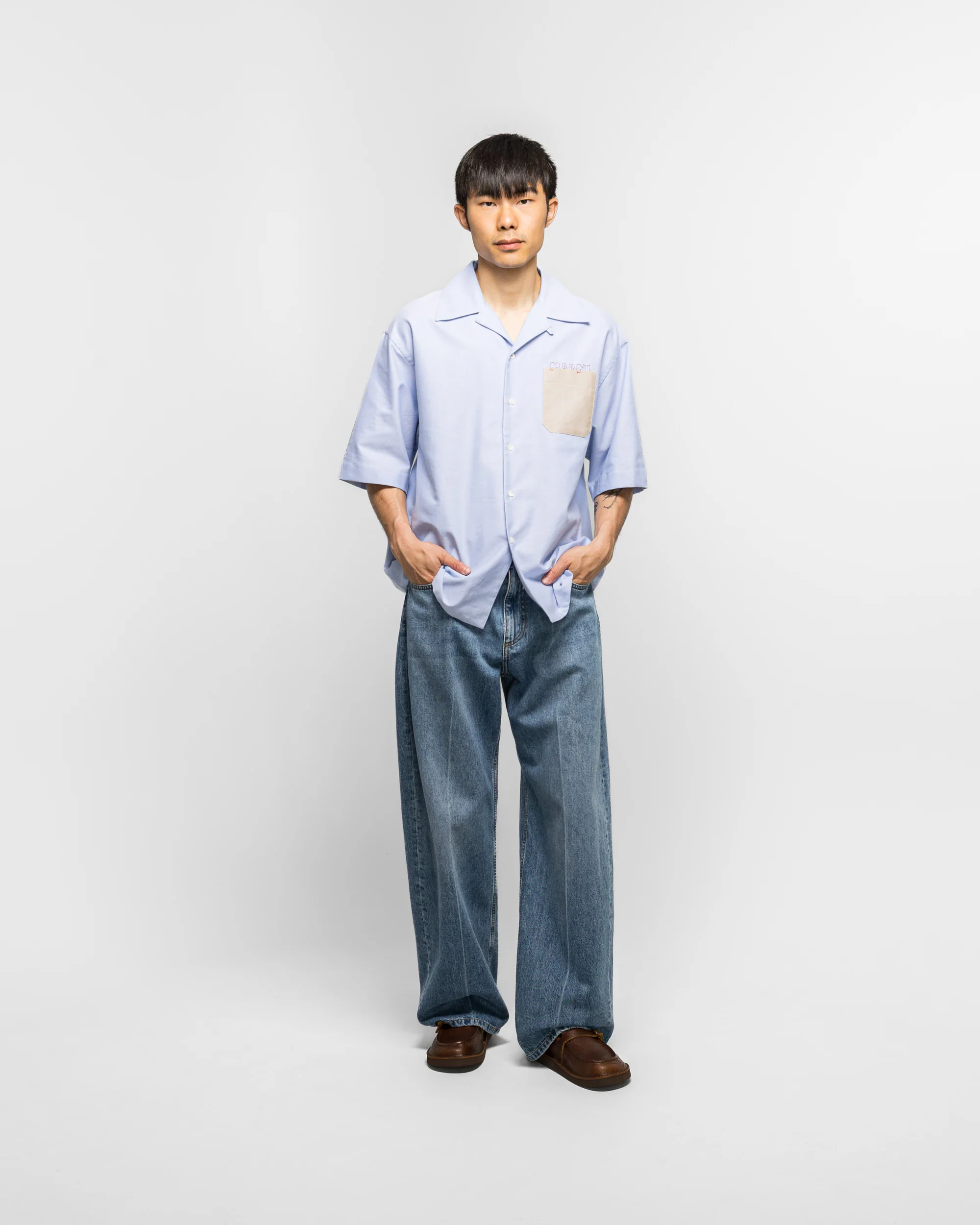 Bull Denim 5-Pocket Trousers - Deep Blue - Image 6
