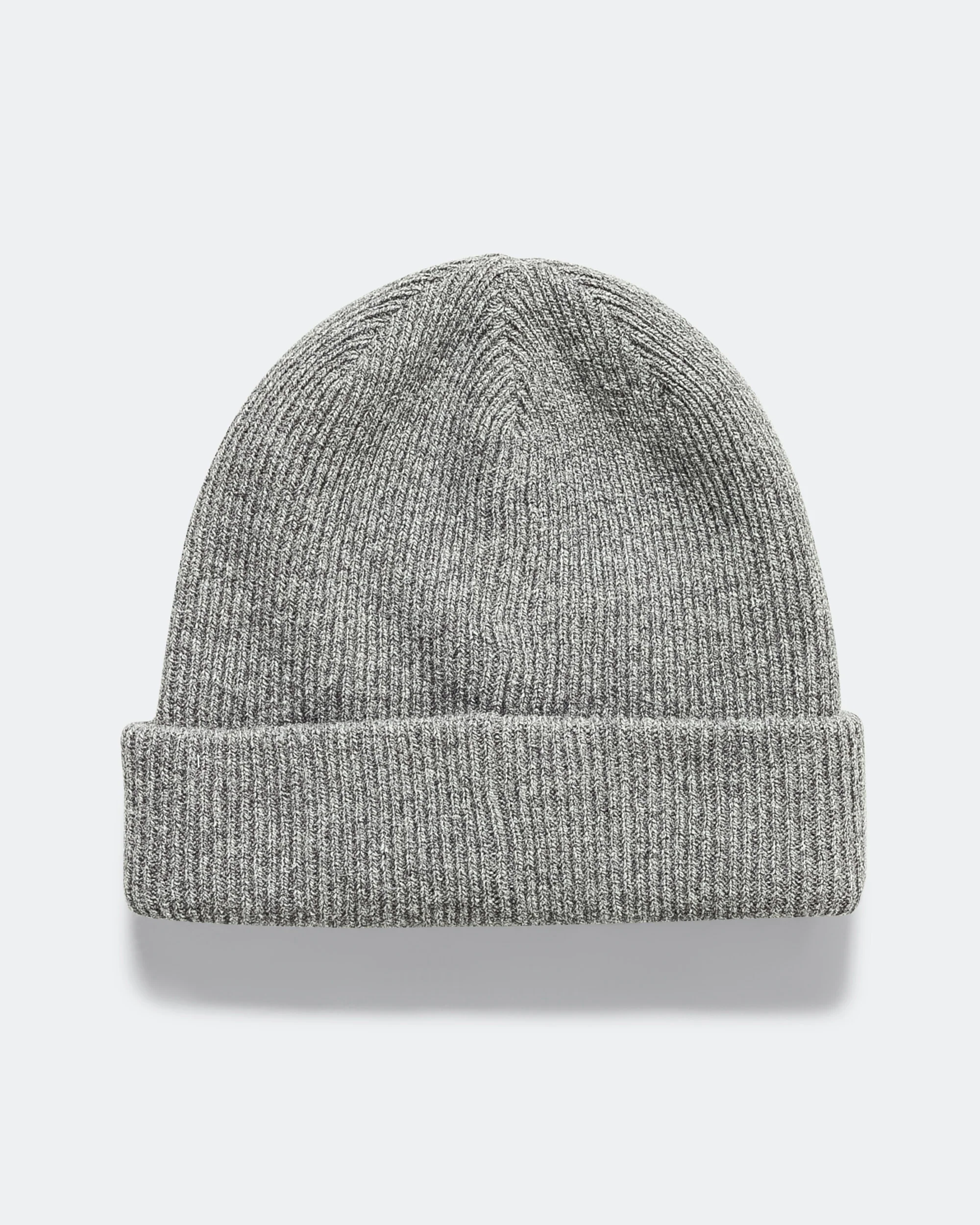 Merino Lambswool Beanie - Grey Melange - Image 3