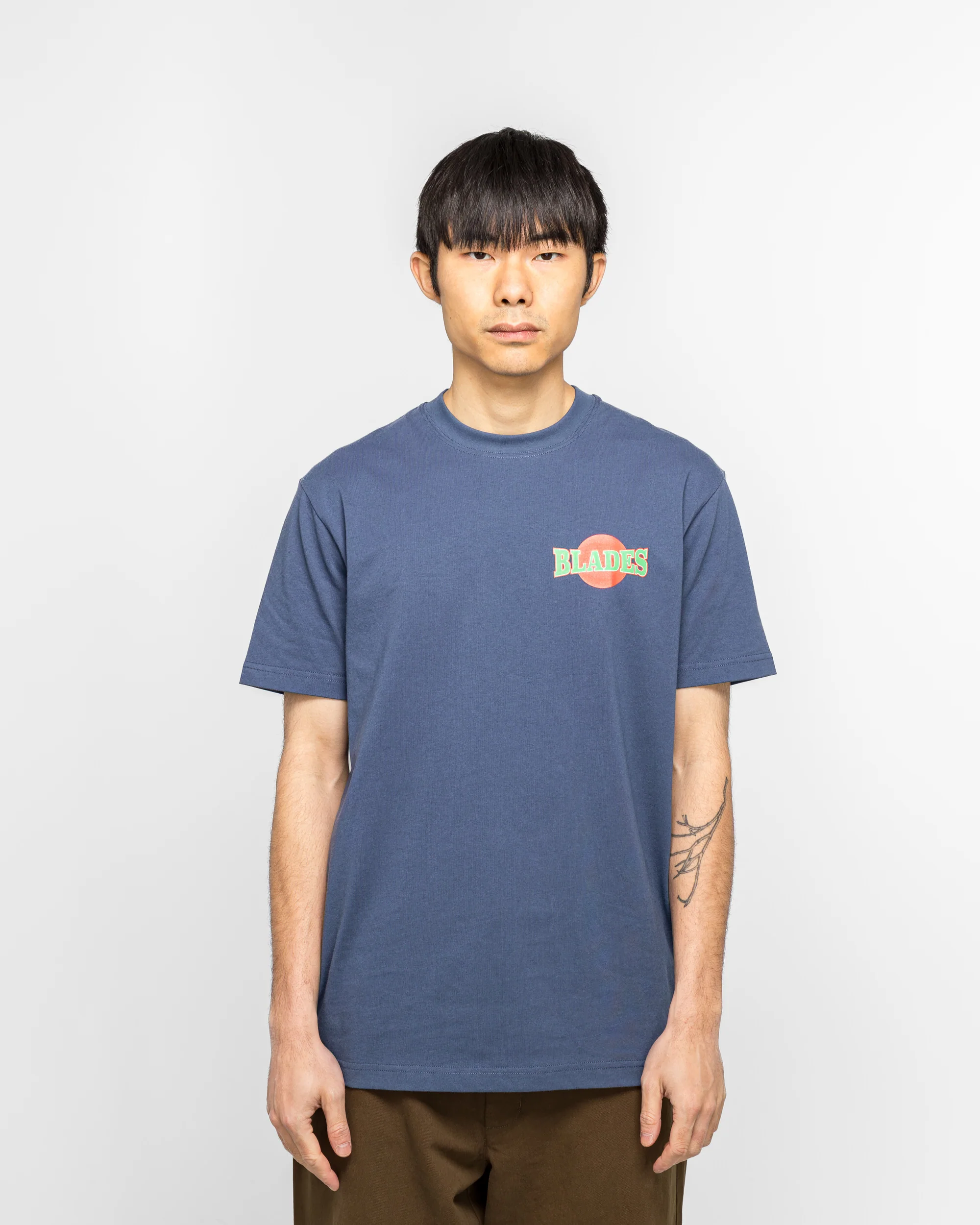 Blades Gym T-Shirt - Navy - Image 2
