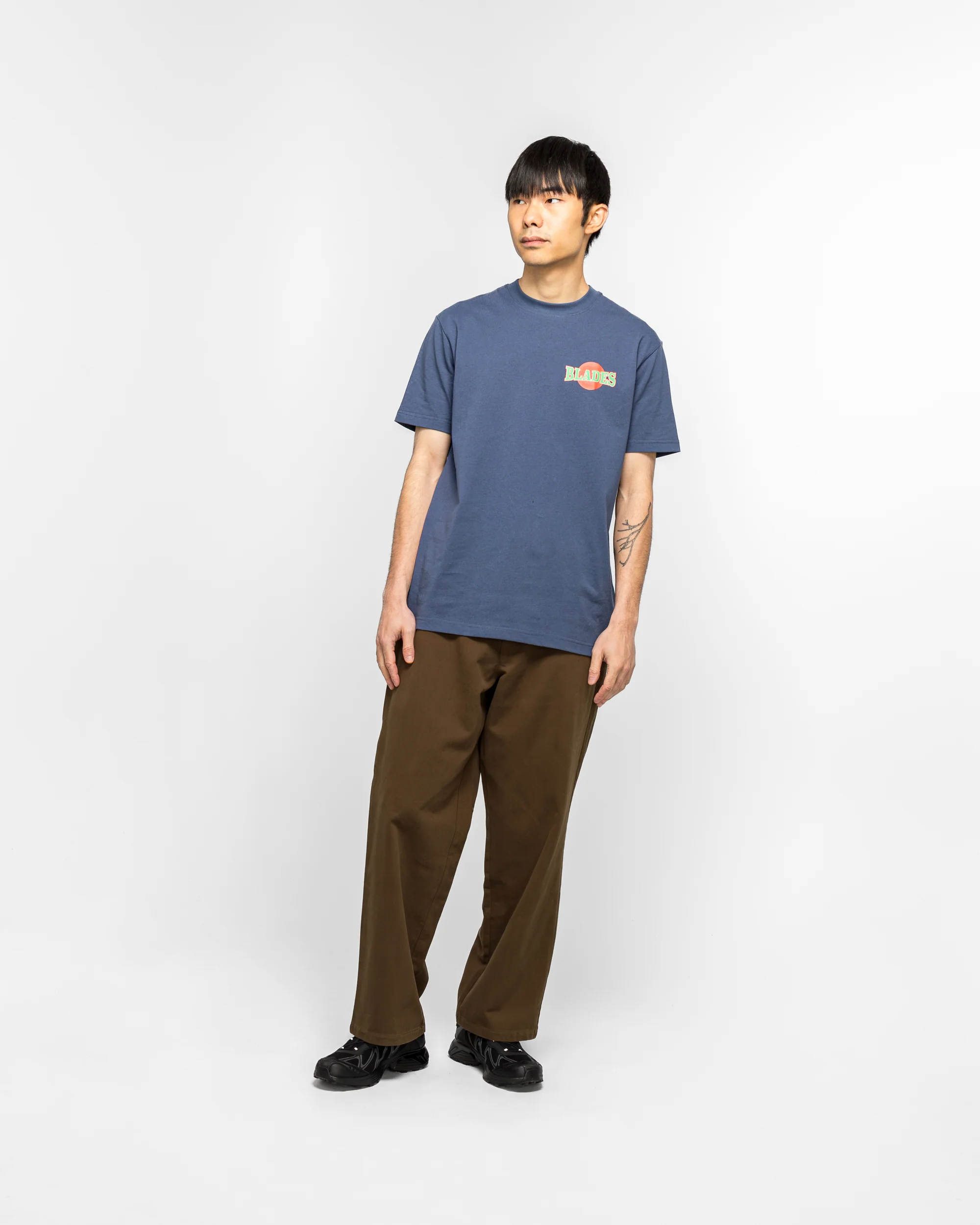 Blades Gym T-Shirt - Navy - Image 5