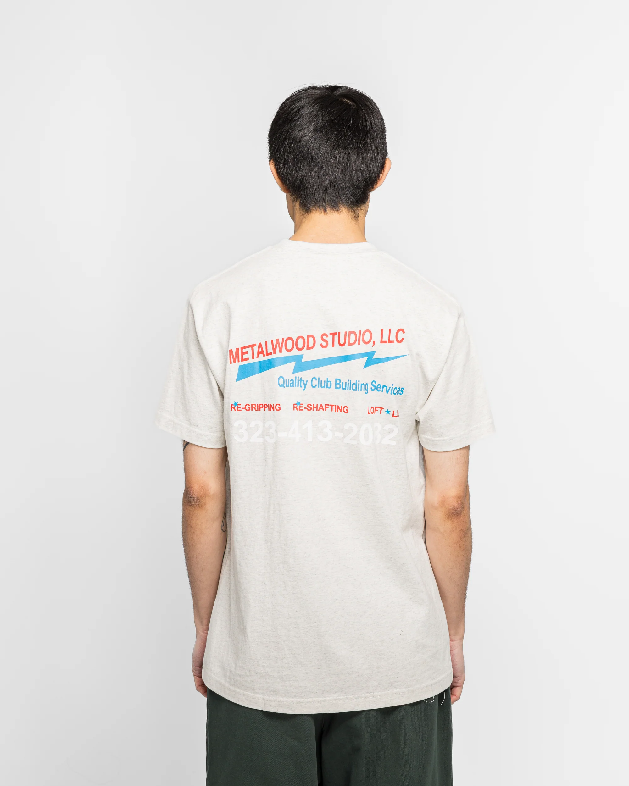 Club Building T-Shirt - Heather Grey - Image 4