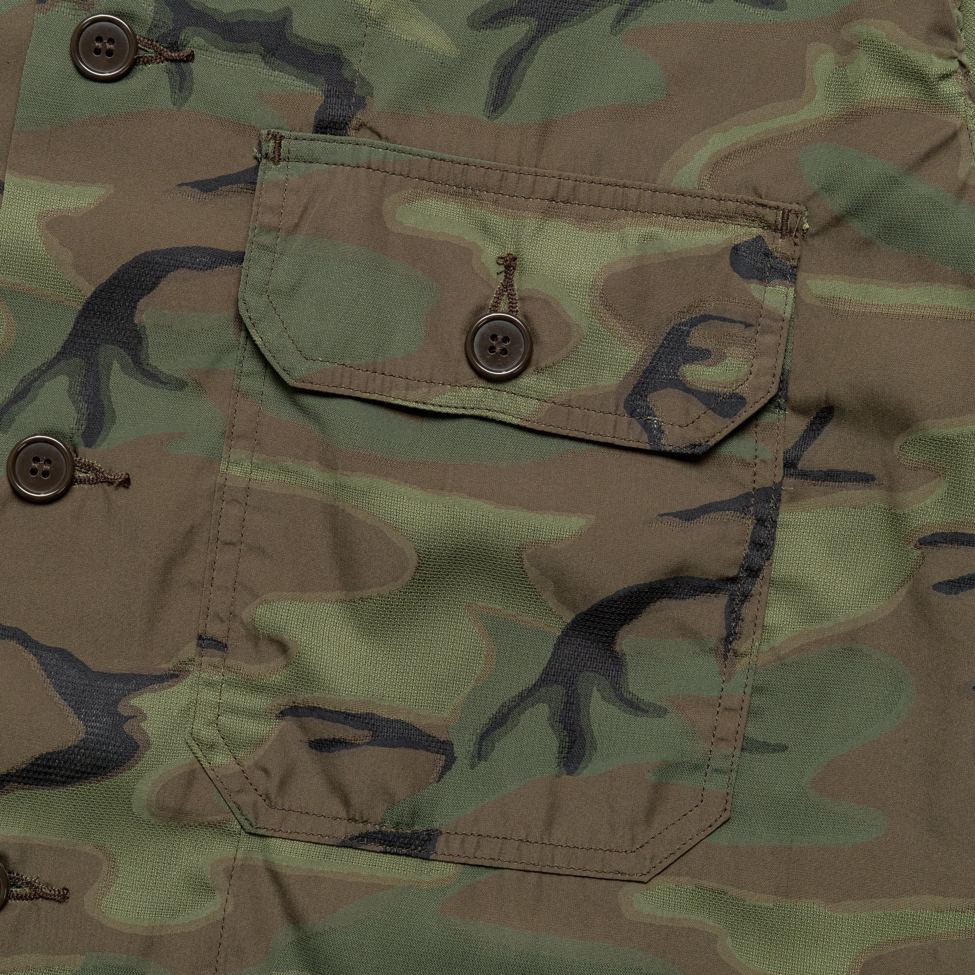 MIL-SHT Mesh Jacquard Mapping Print - ERDL Camo - Image 3