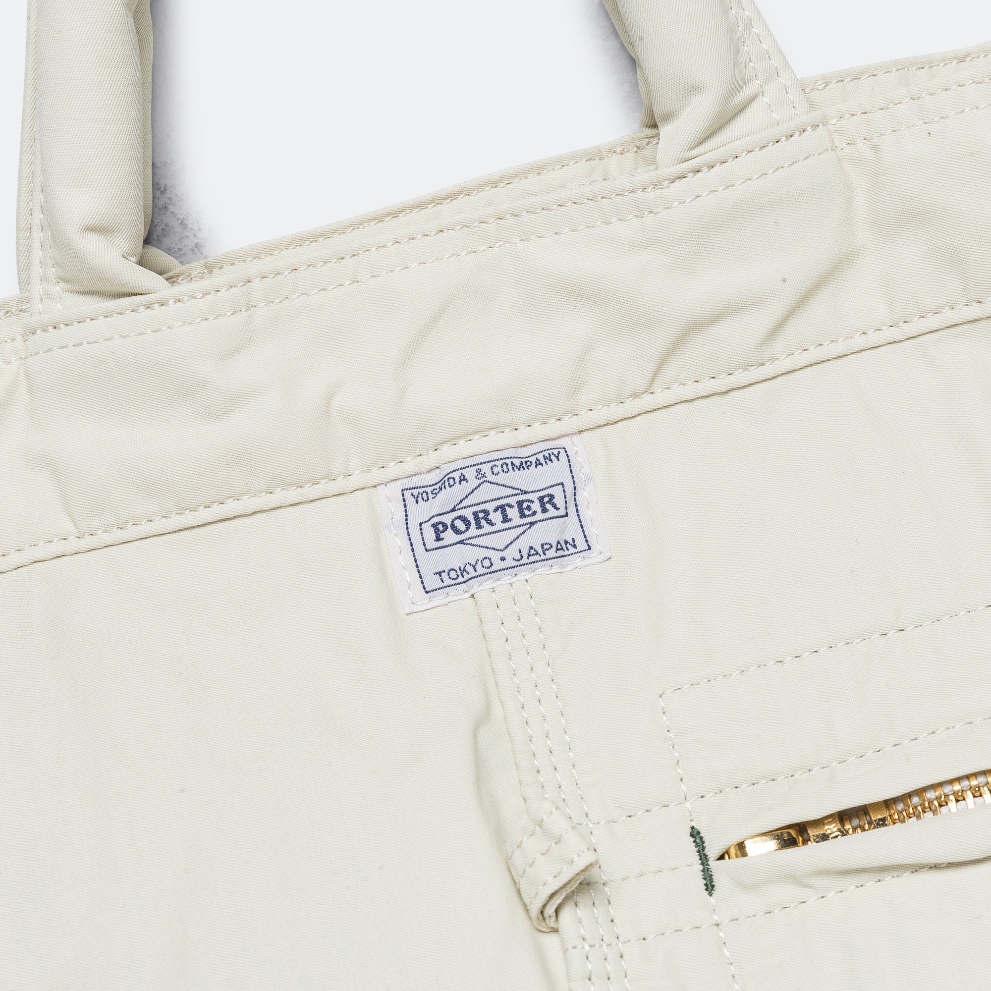 MILE 2WAY Tote Bag (L) - White - Image 3