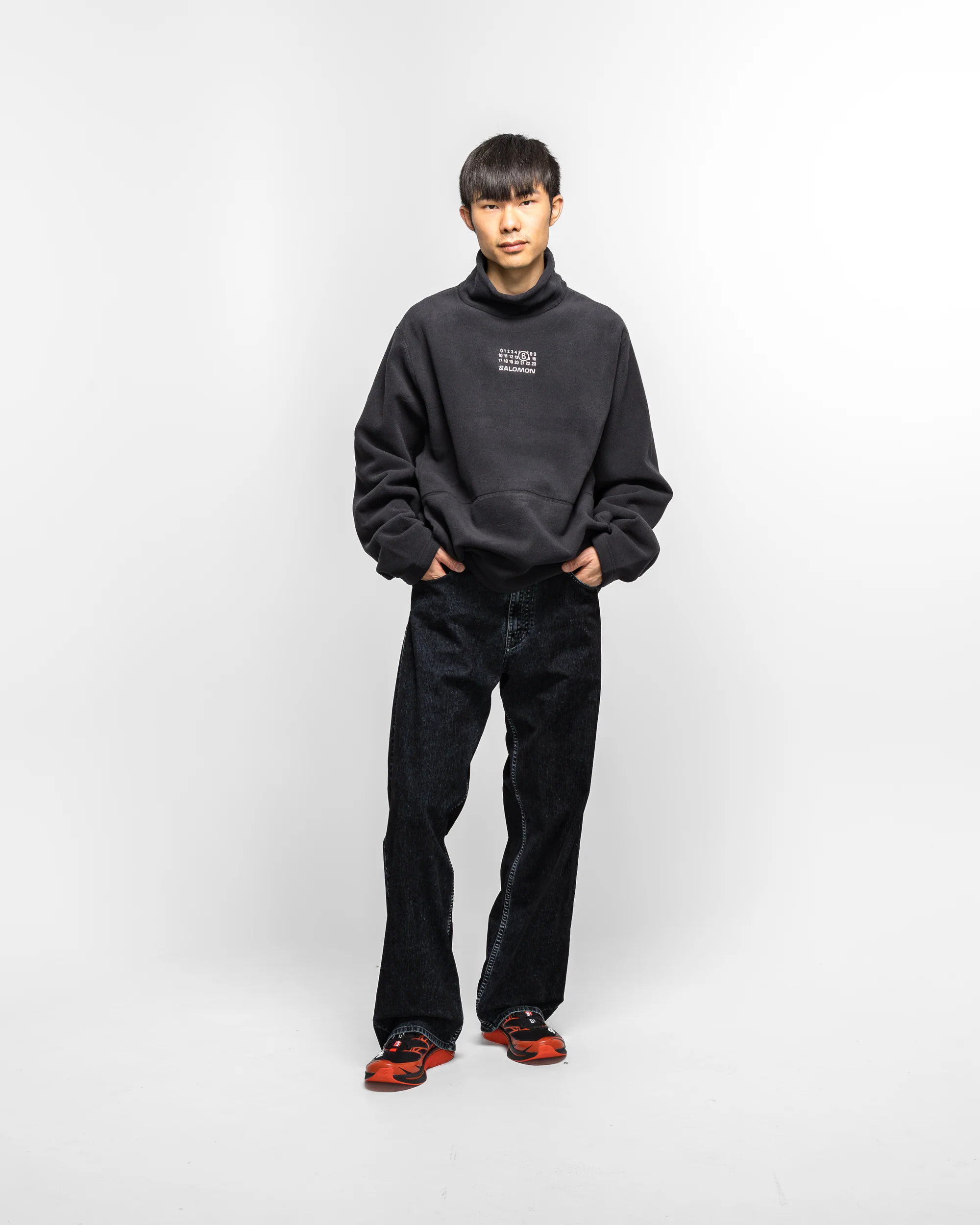 5 Pocket Denim Trousers - Black Denim - Image 6