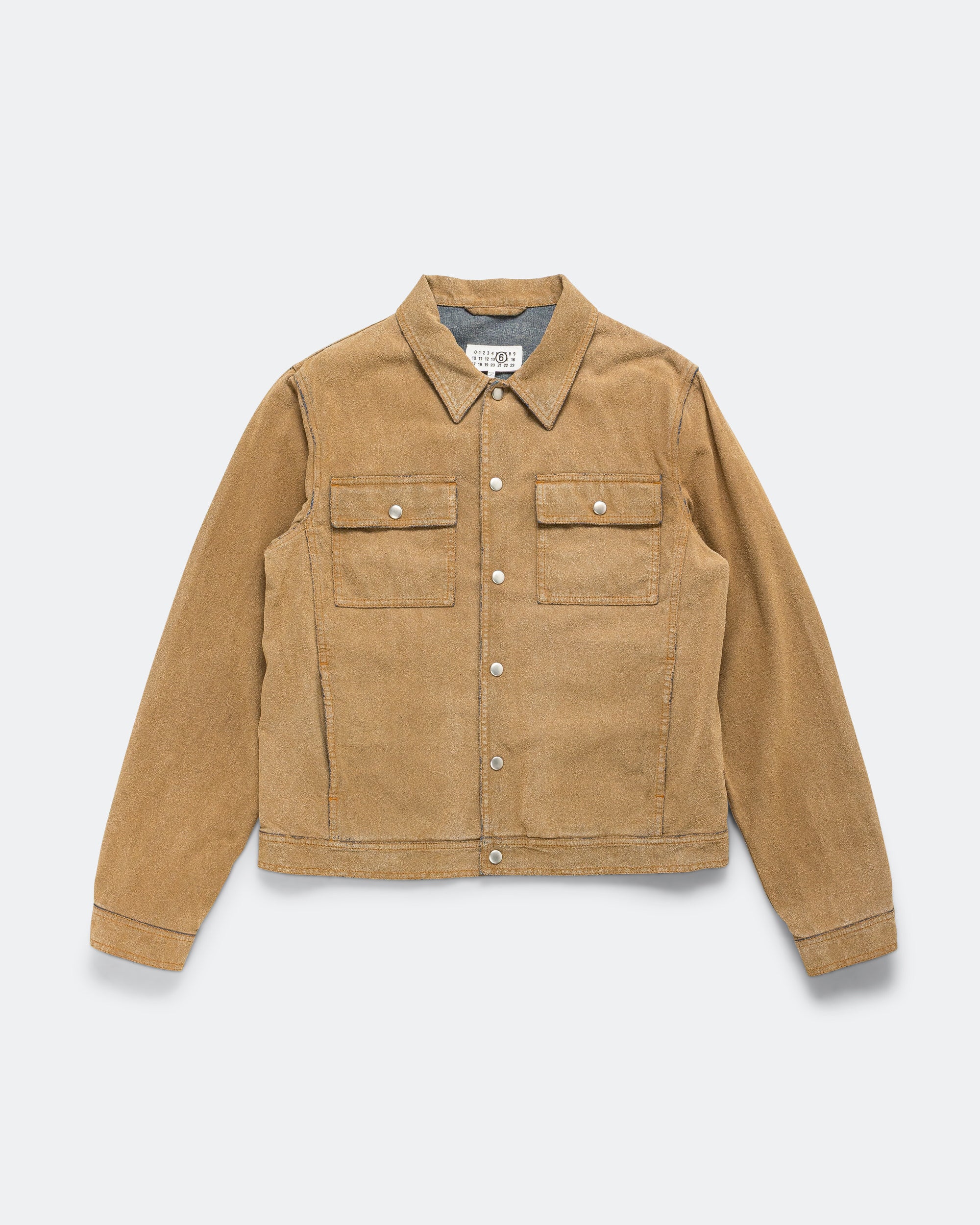 Colour Craft Flock Denim Jacket - Sand