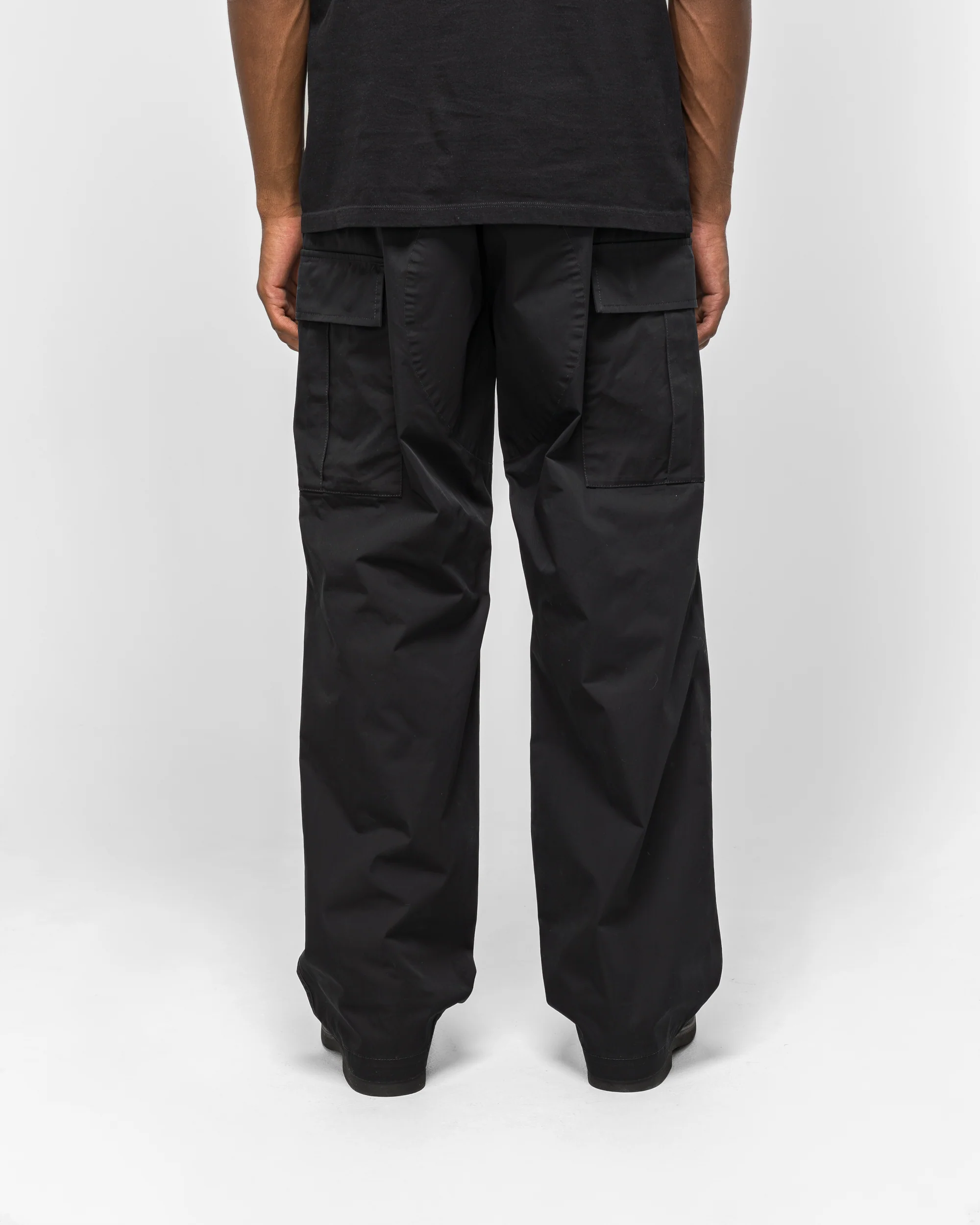 Cotton Gabardine Water Repellent Cargos - Black - Image 4