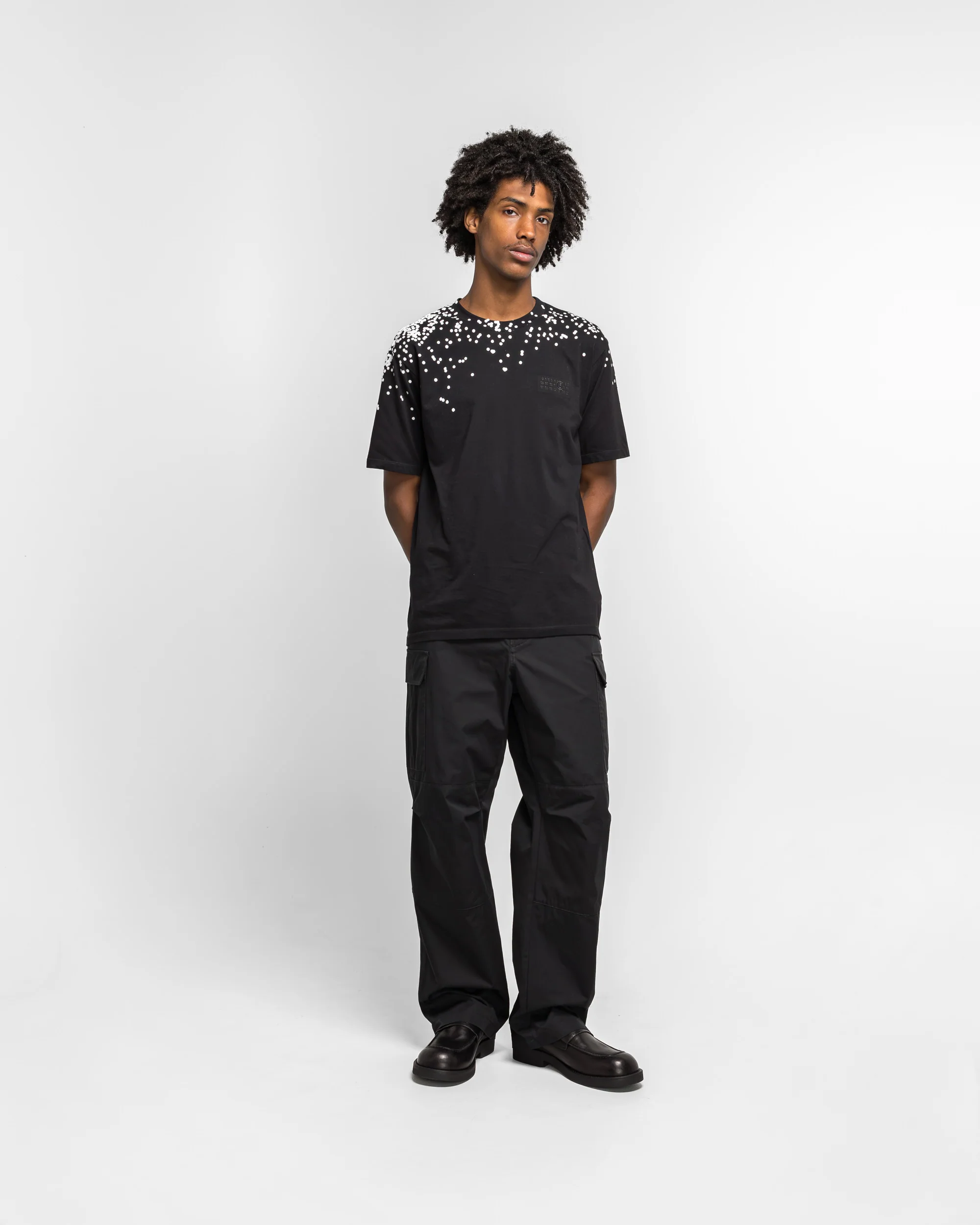 Cotton Gabardine Water Repellent Cargos - Black - Image 6