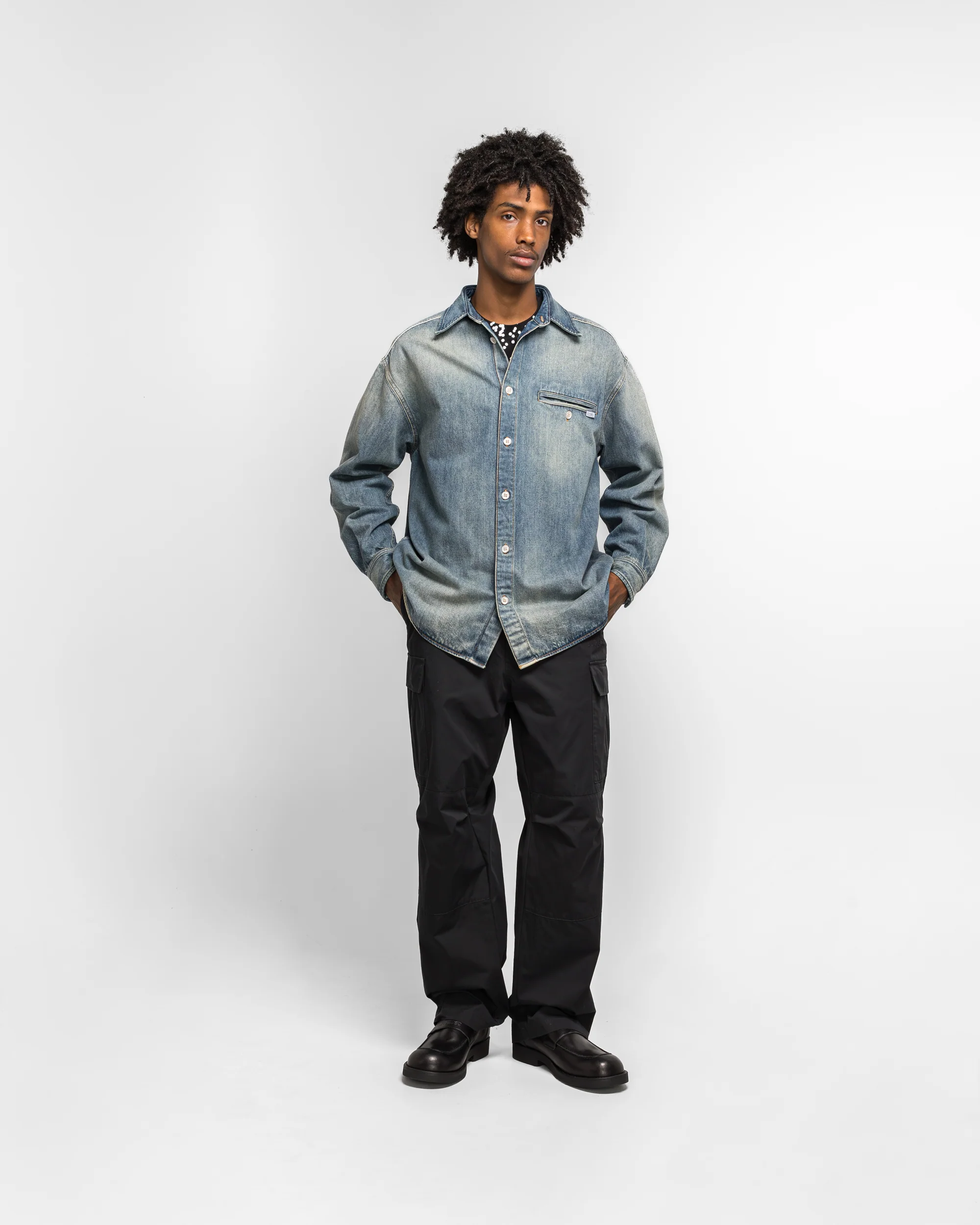 11oz Denim Shirt - Blue - Image 6