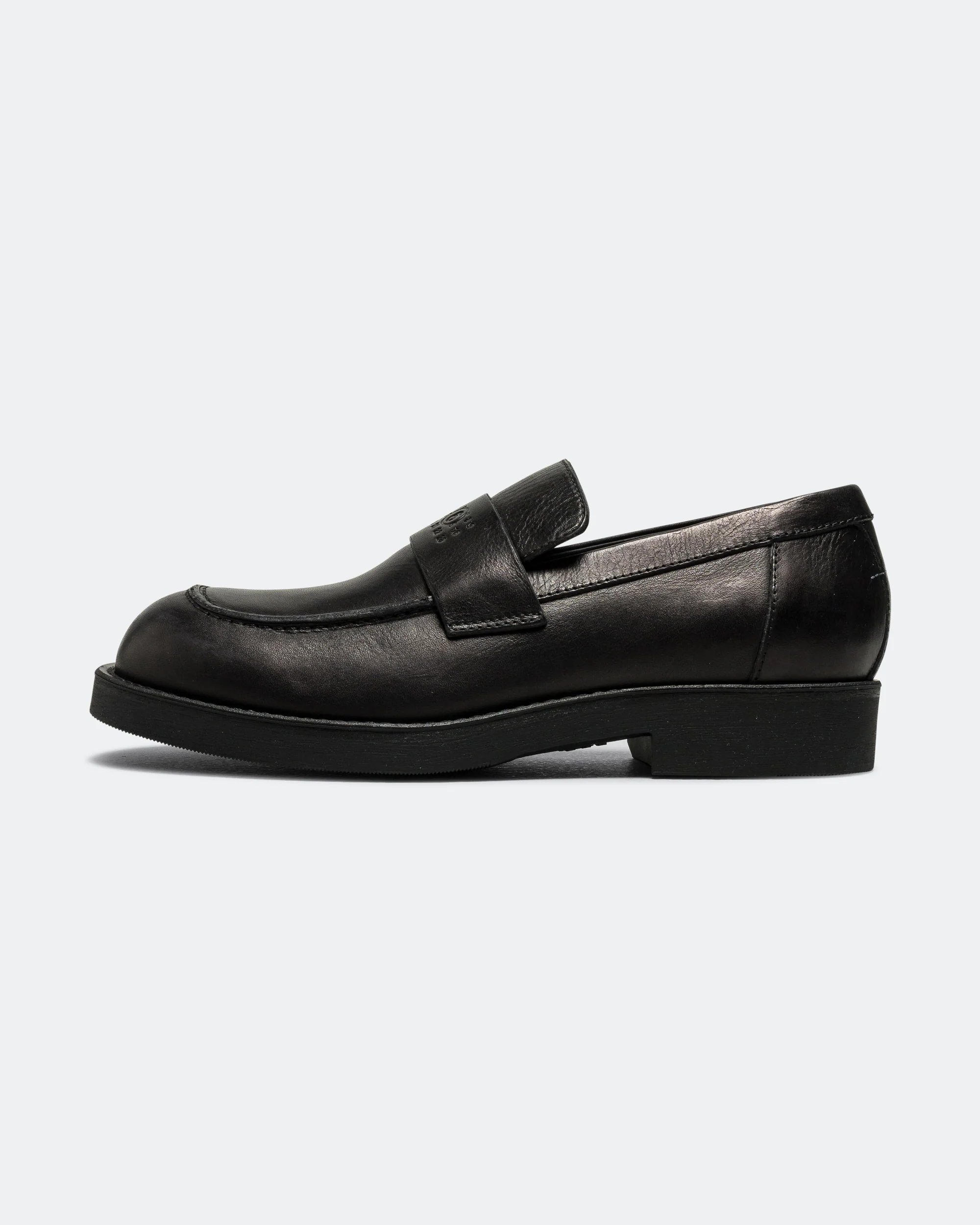 Mocassin - Black Calfskin Leather