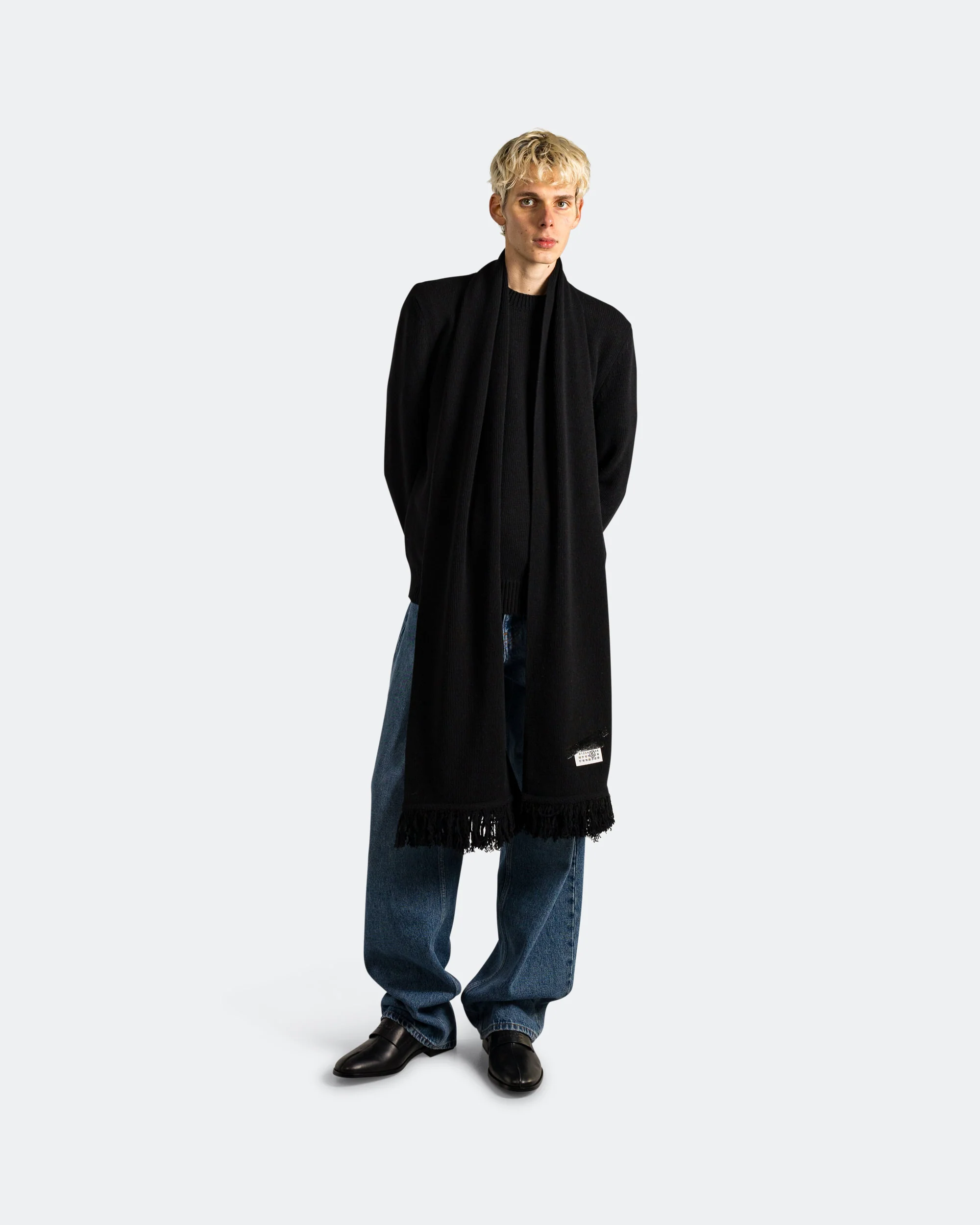 Numeric Logo Scarf - Black - Image 3