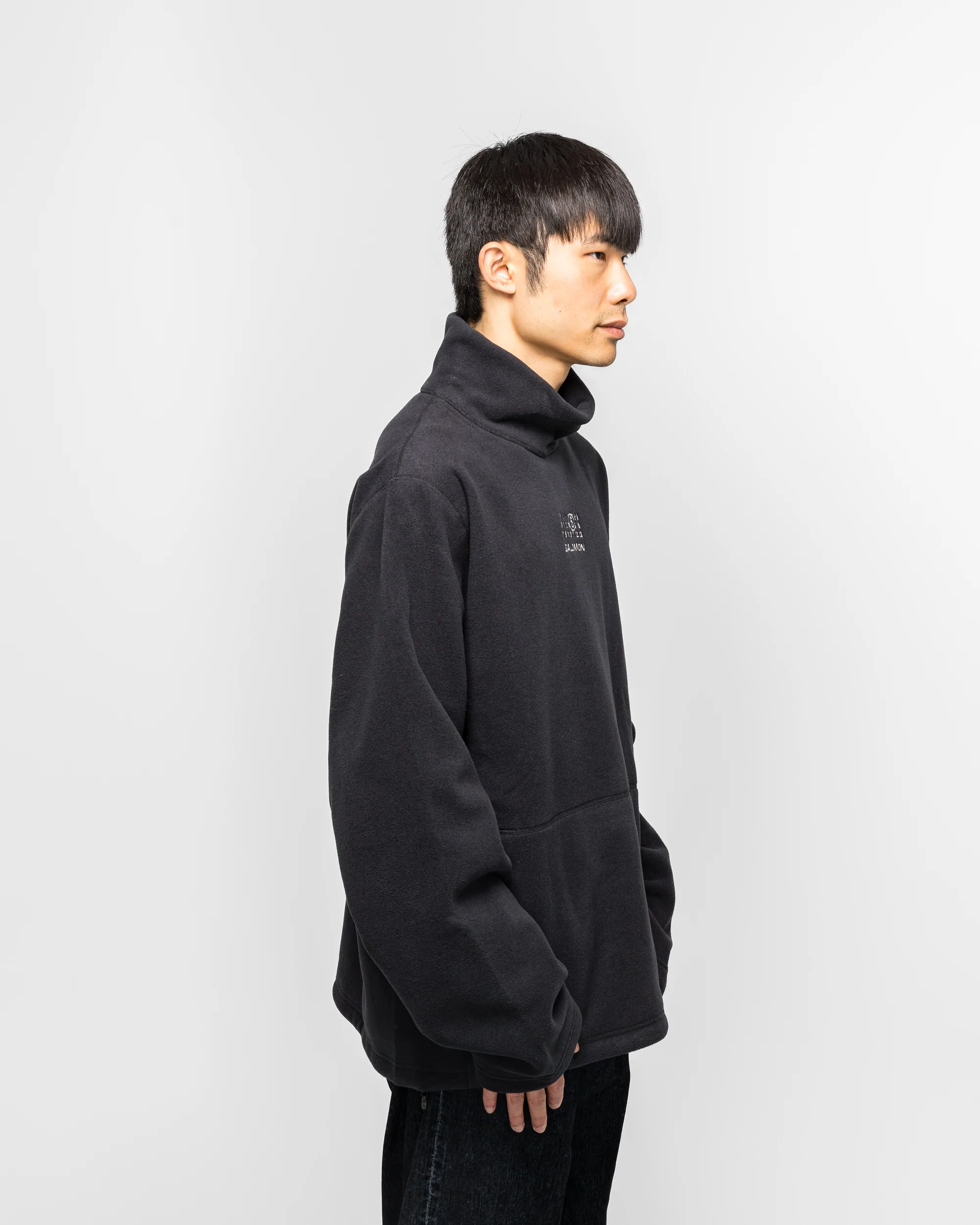 Pile Fleece LS Pullover x Salomon - Washed Black - Image 3