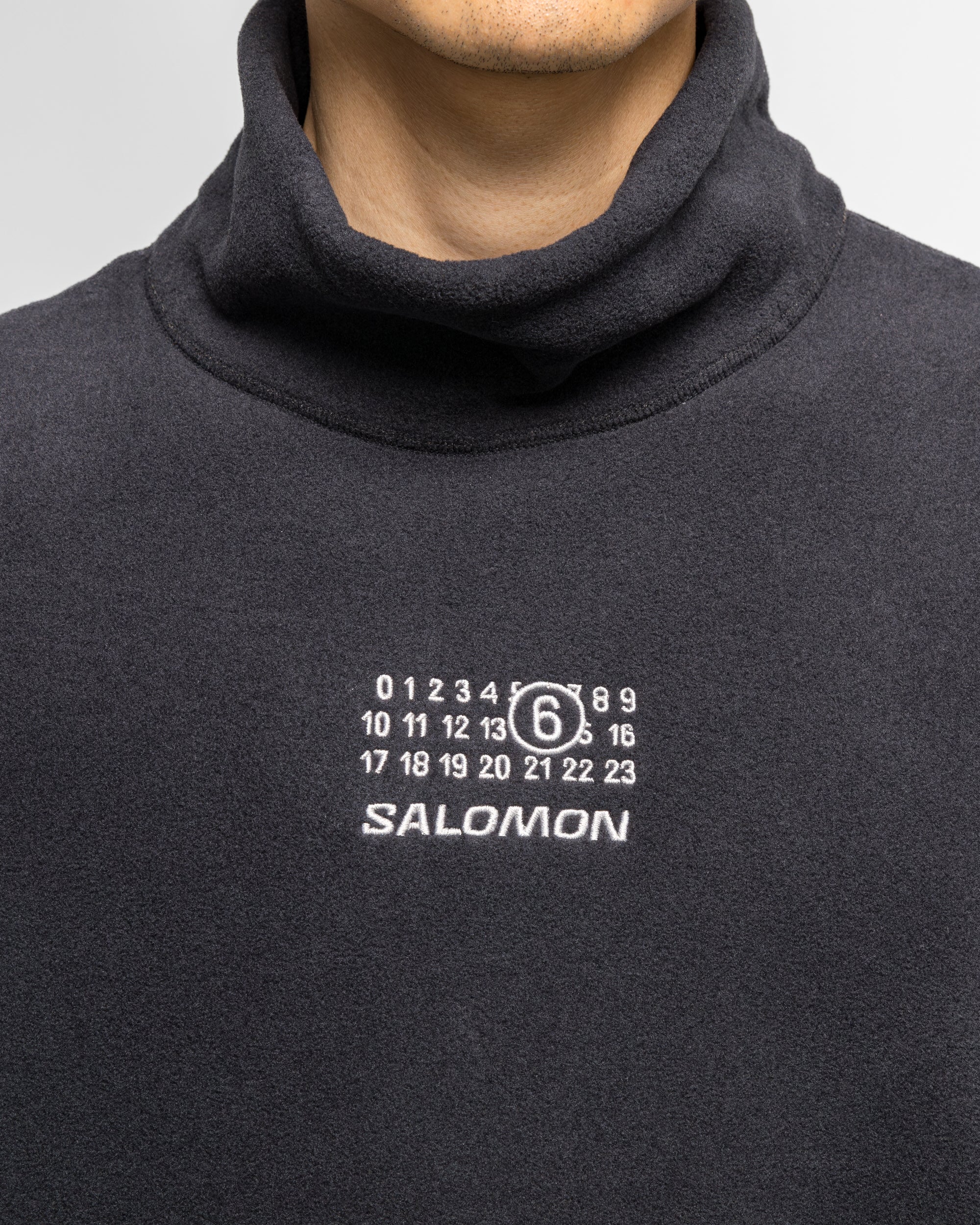 Pile Fleece LS Pullover x Salomon - Washed Black - Image 5