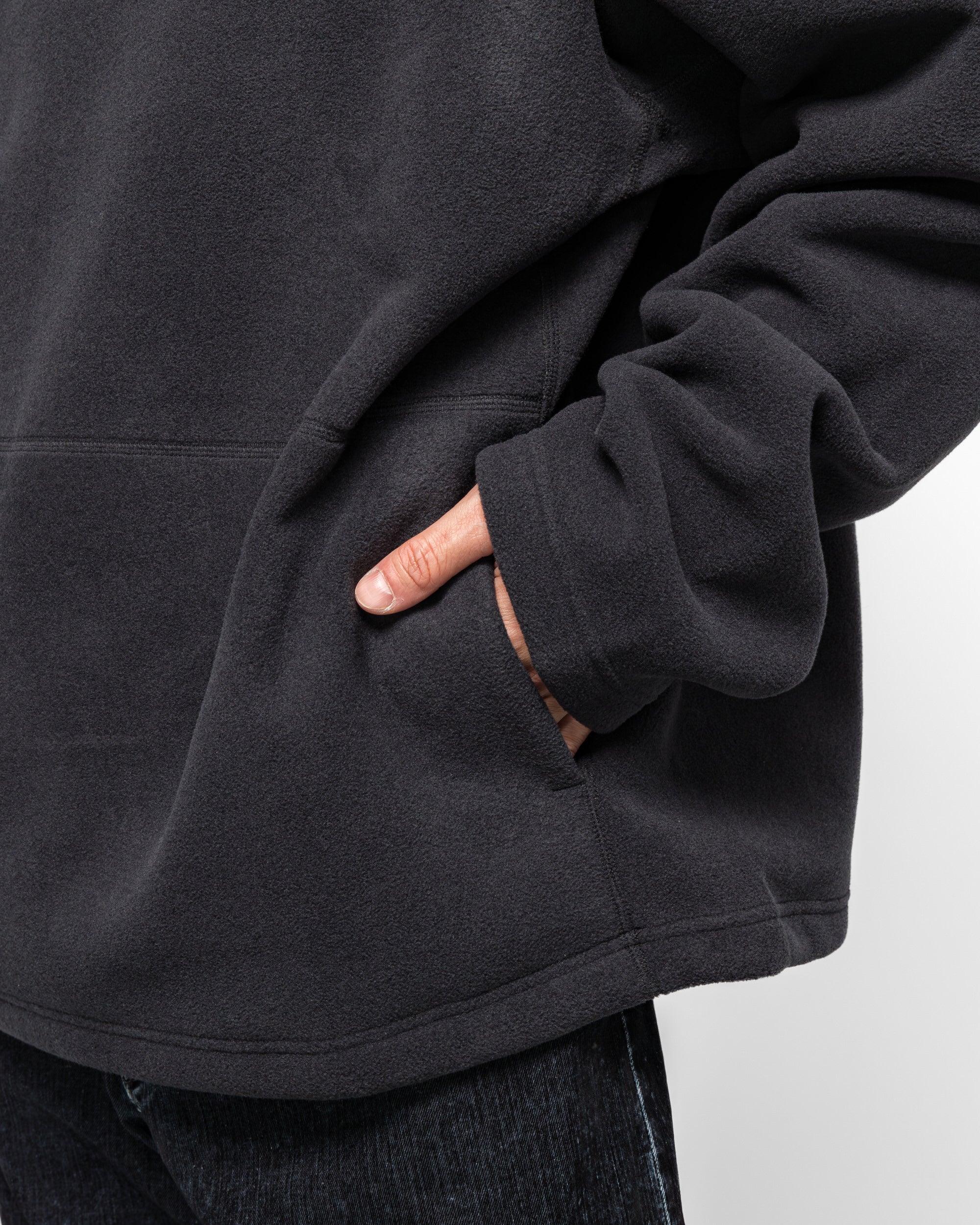 Pile Fleece LS Pullover x Salomon - Washed Black - Image 6