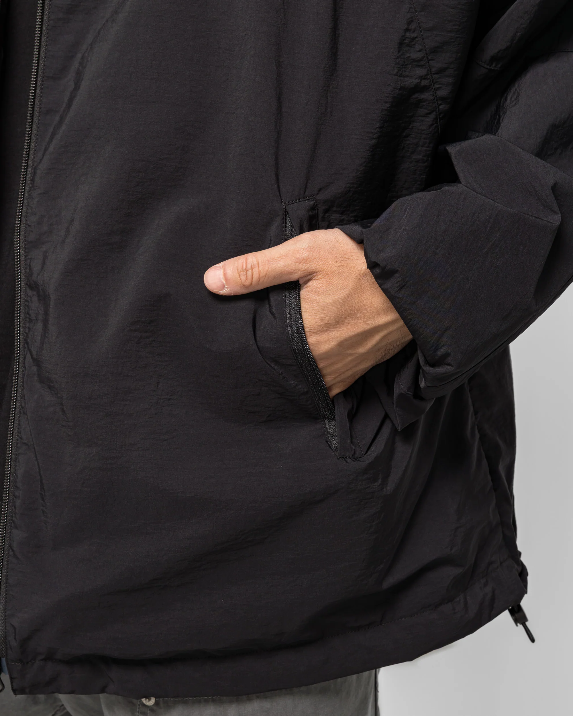 Vented Track Jacket - Black - Image 5