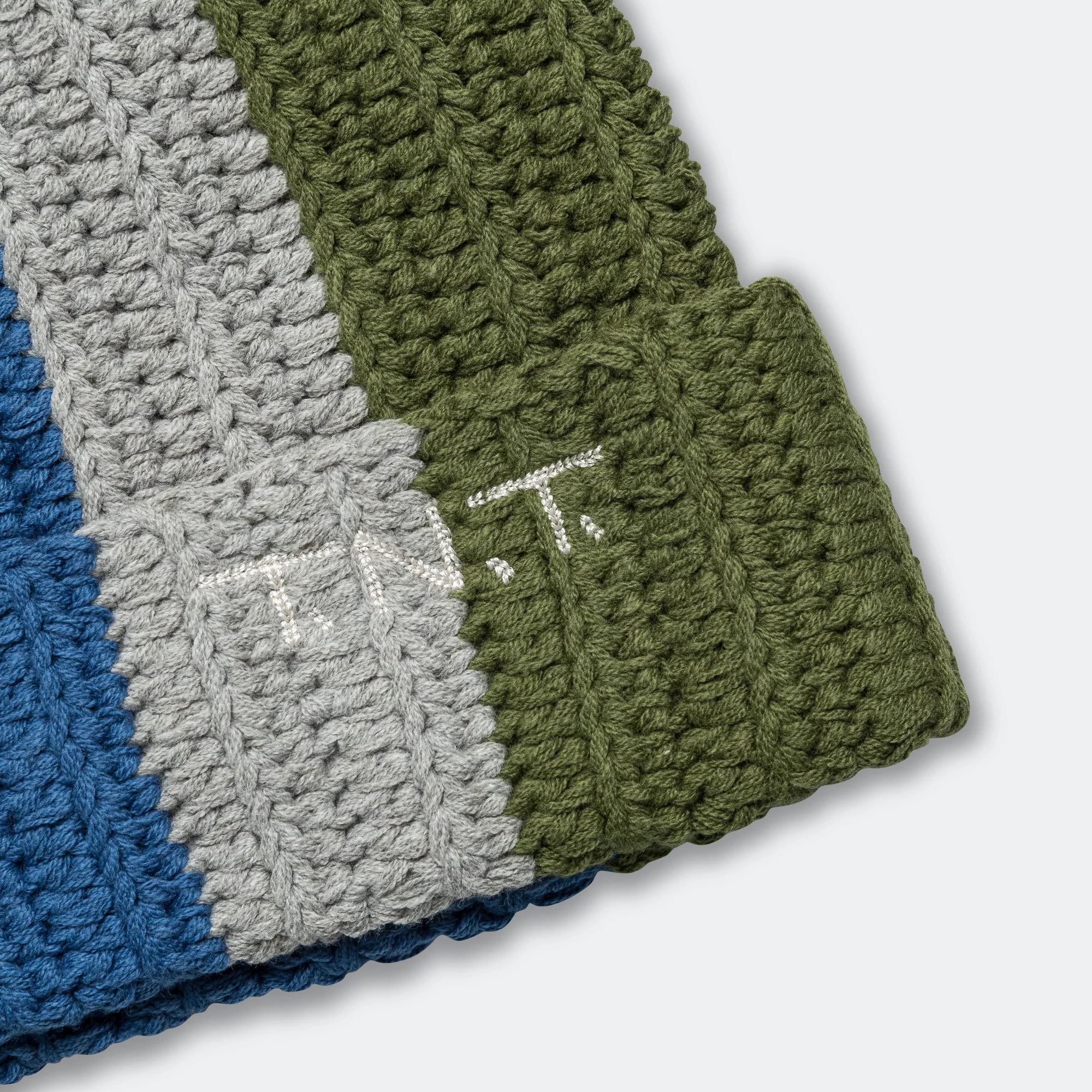 Multicolor Crochet Beanie - Green - Image 2