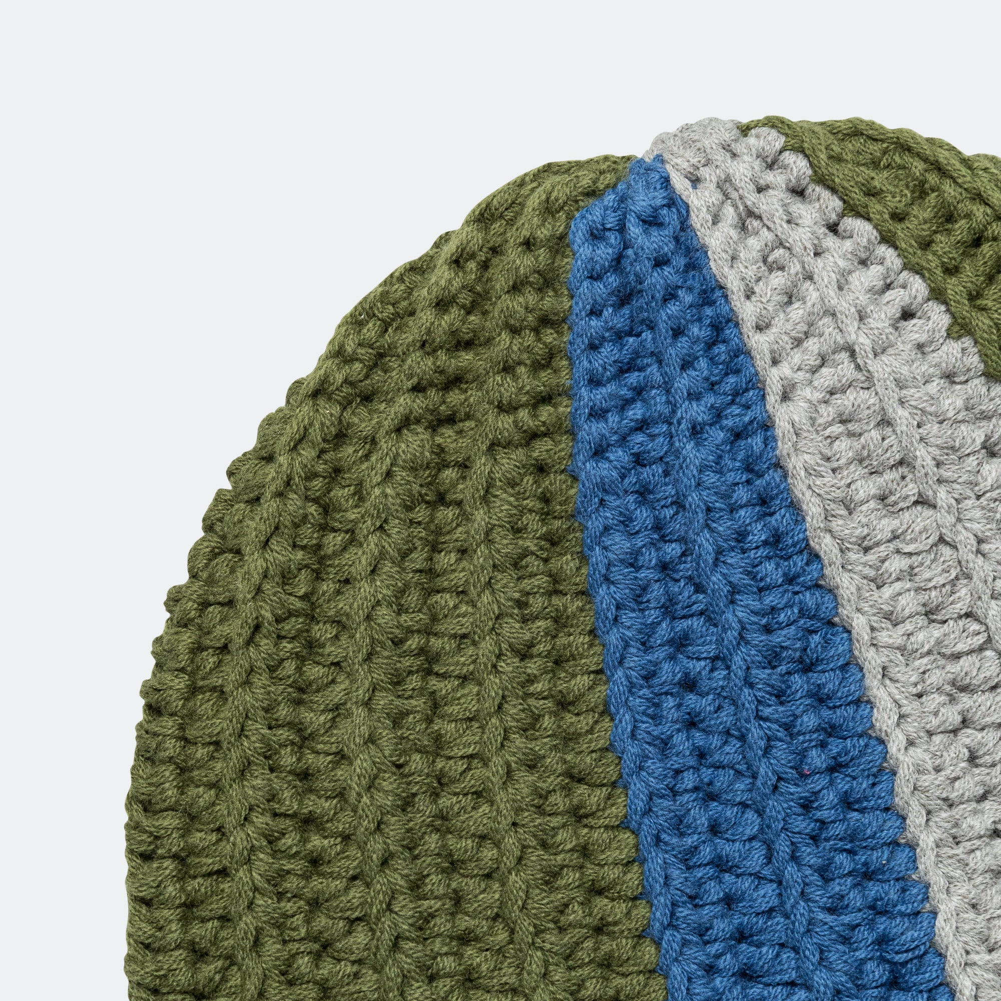 Multicolor Crochet Beanie - Green - Image 3