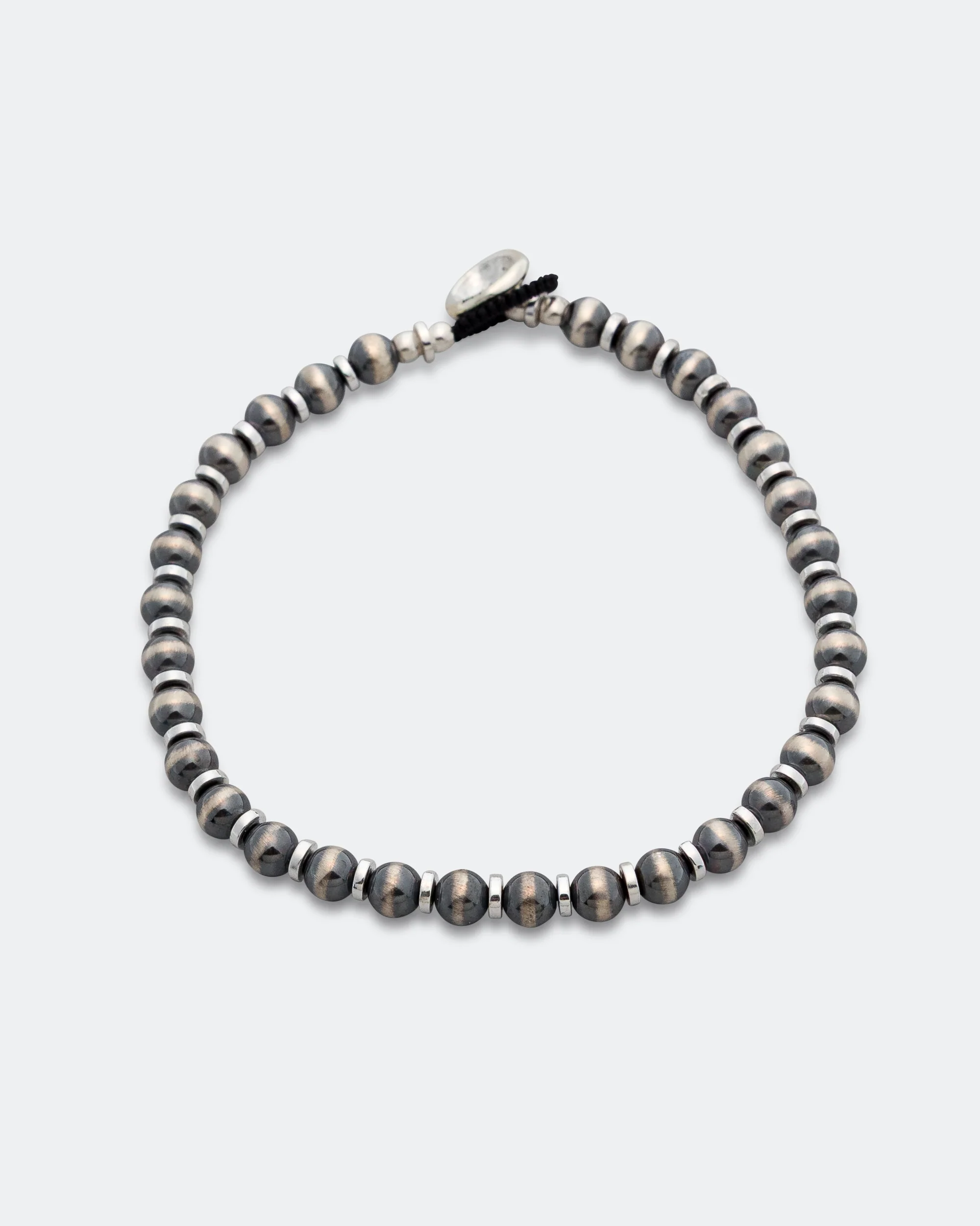 Navajo Pearl 5mm Bracelet - 925 Silver