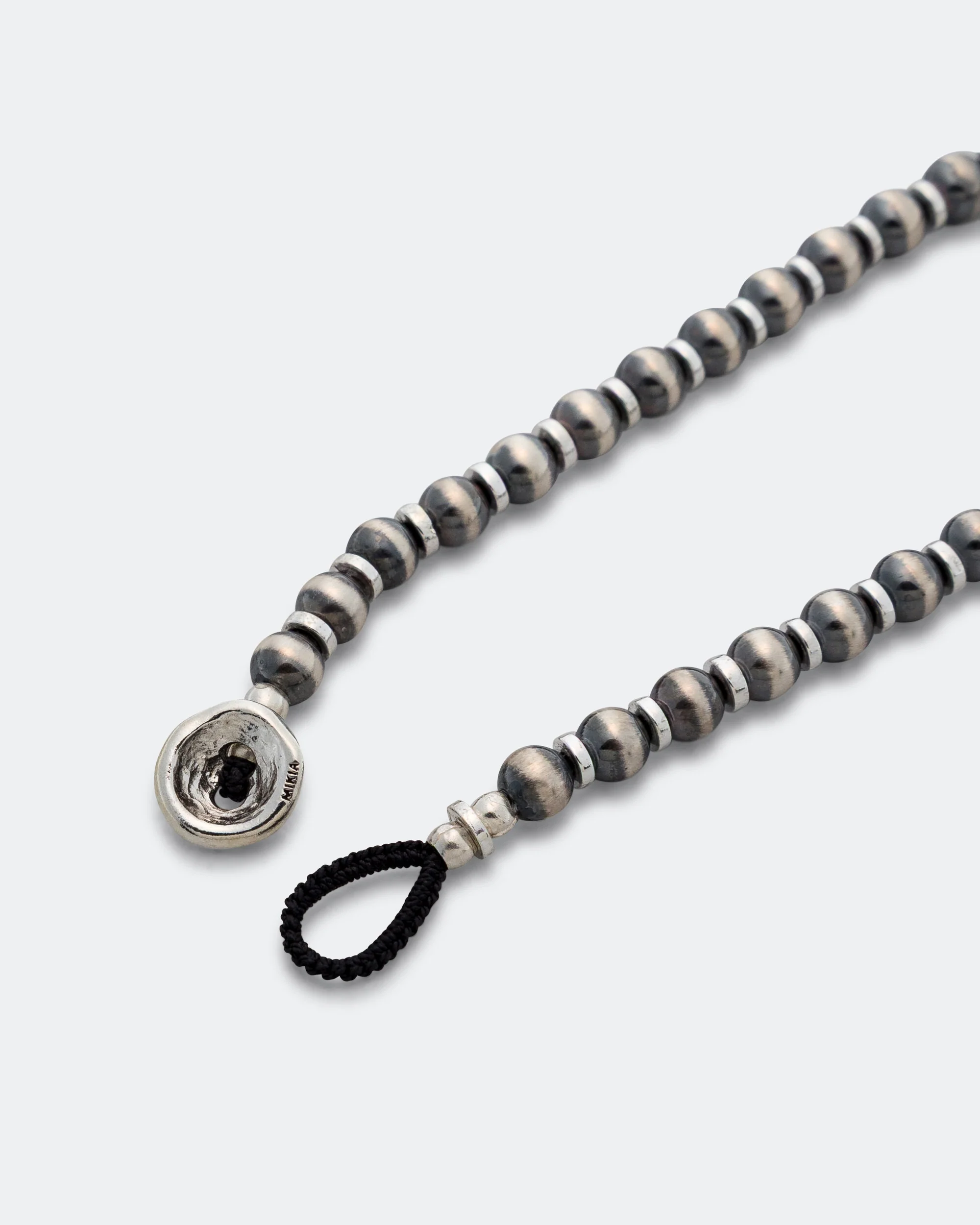 Navajo Pearl 5mm Bracelet - 925 Silver - Image 4