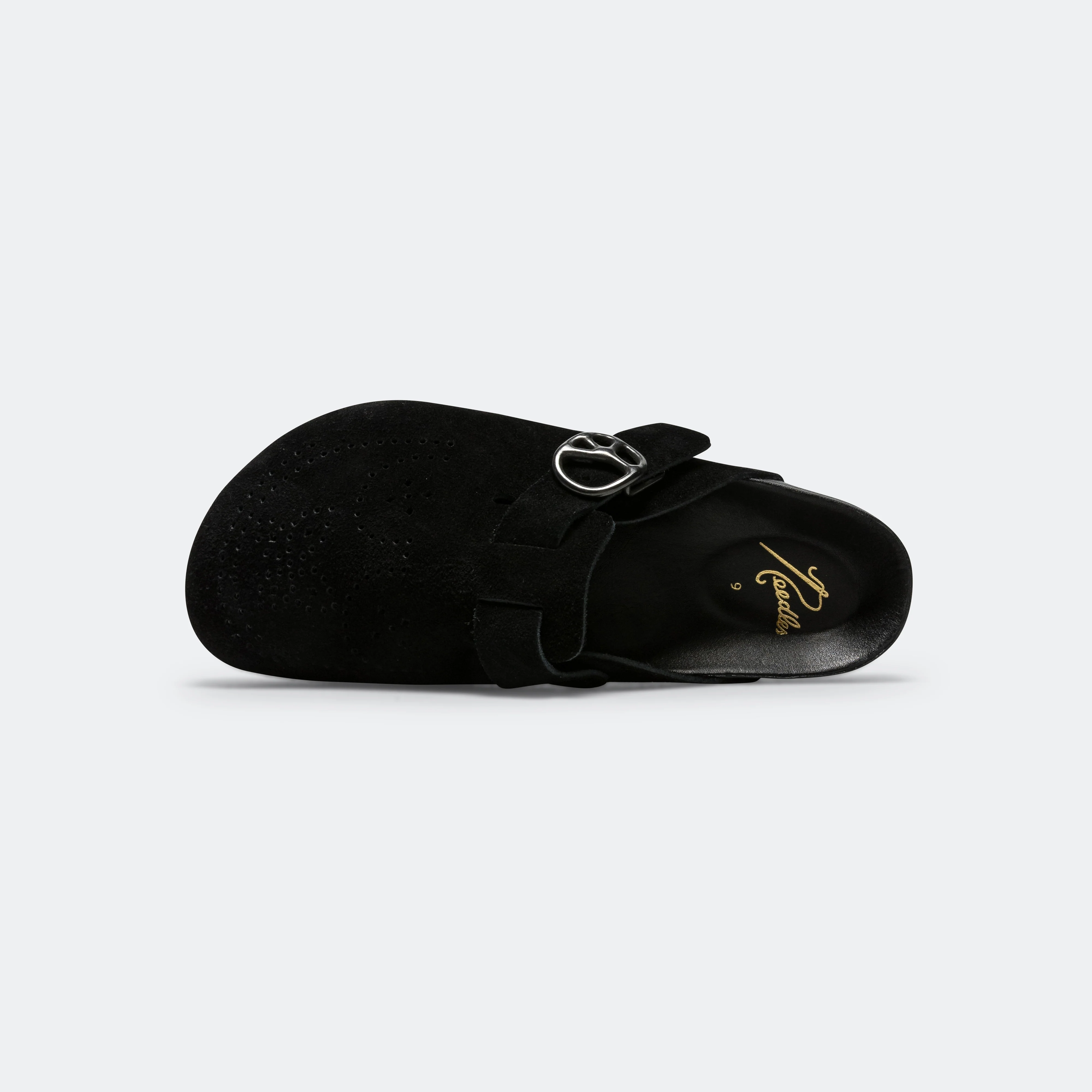 Clog Sandal - Black Suede Leather - Image 4