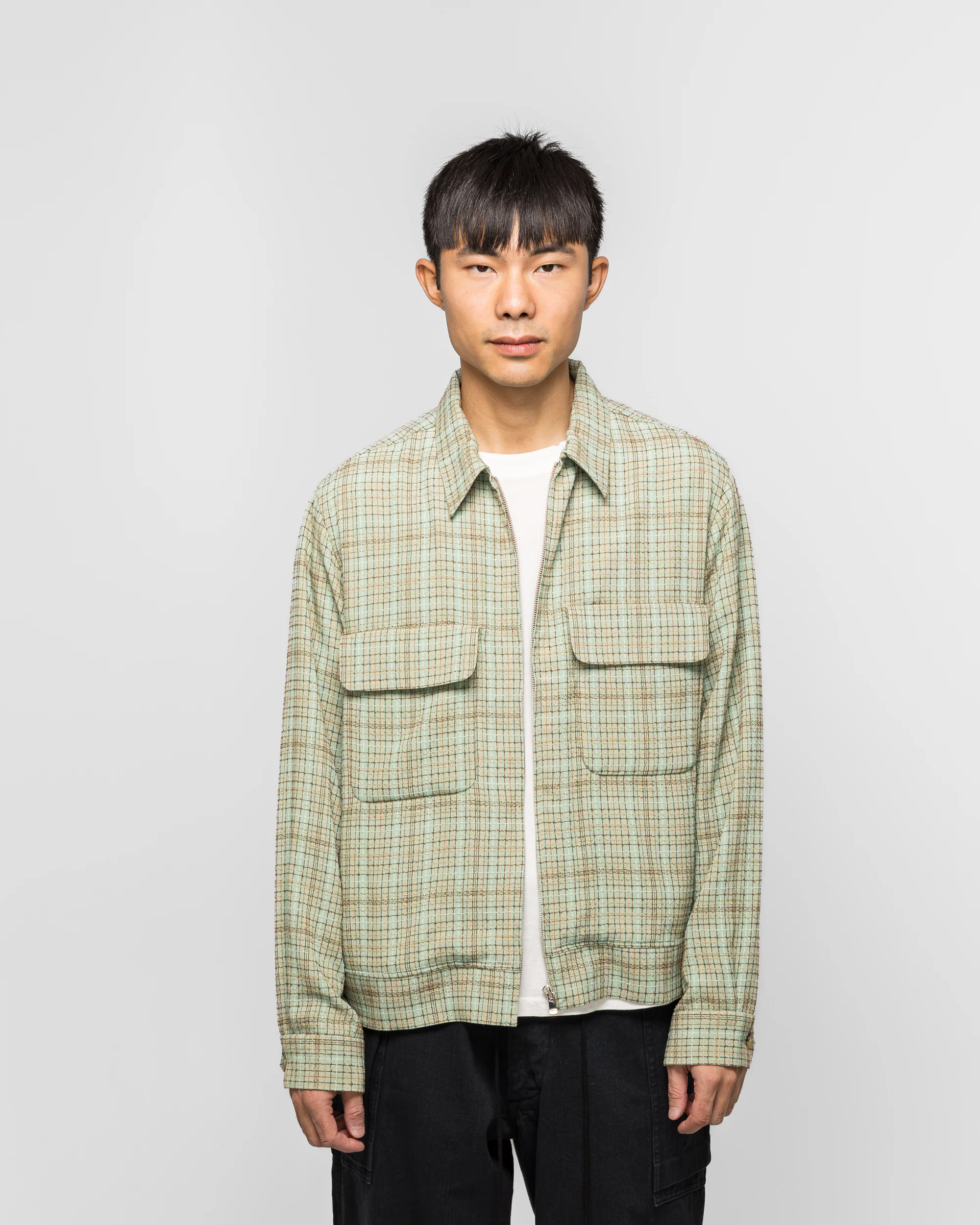 Sports Jacket - Mint Dobby Grid - Image 2