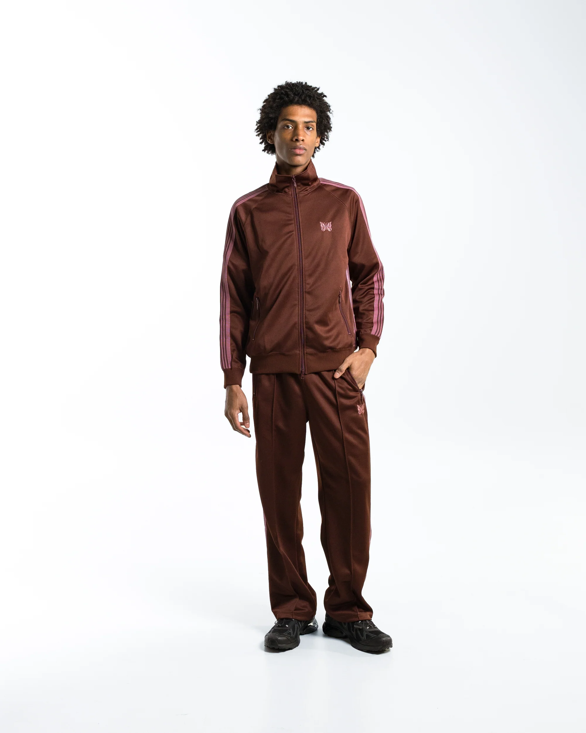 Track Jacket - Brown Poly Smooth - Image 6