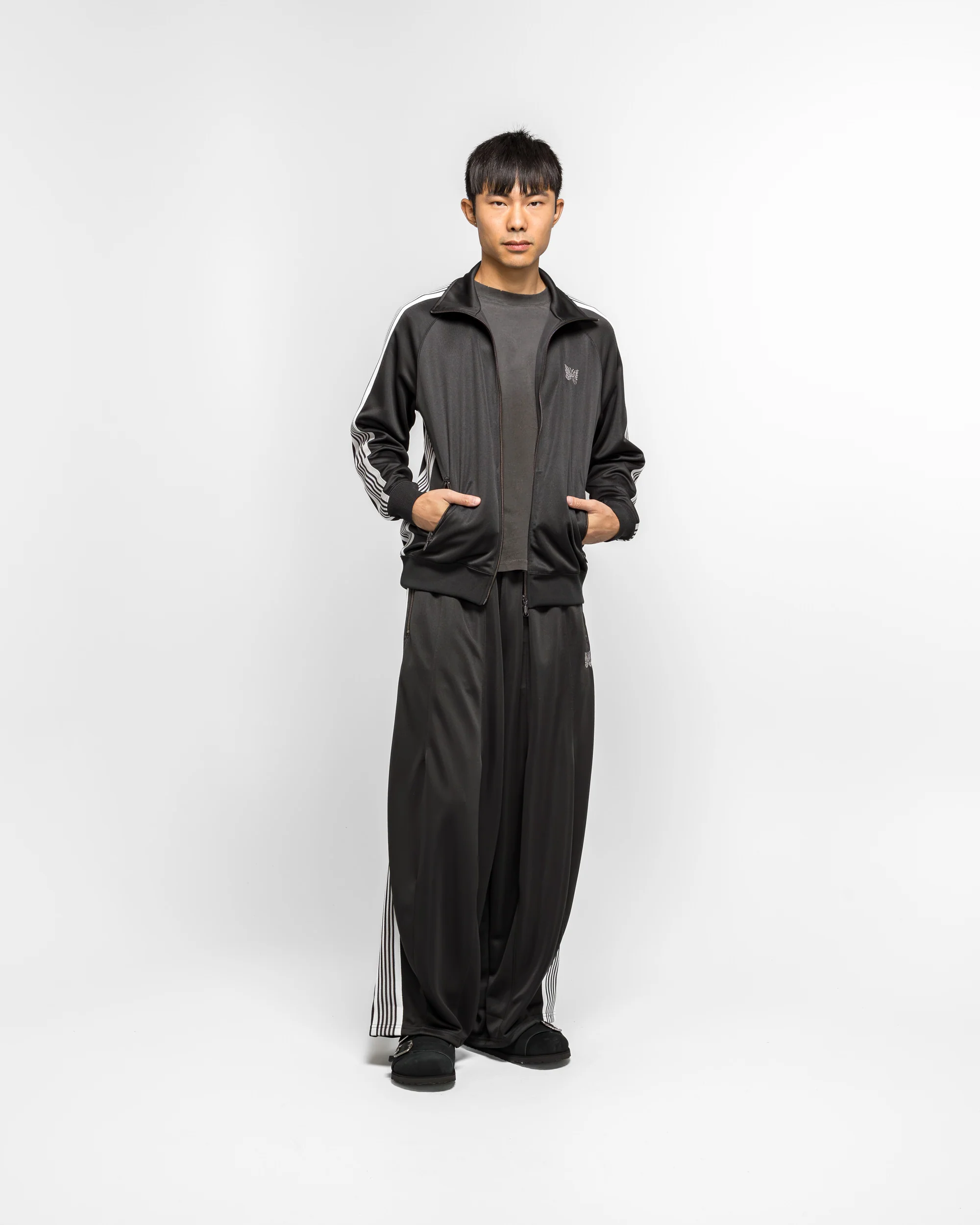 Track Jacket - Charcoal Poly Smooth - Image 6