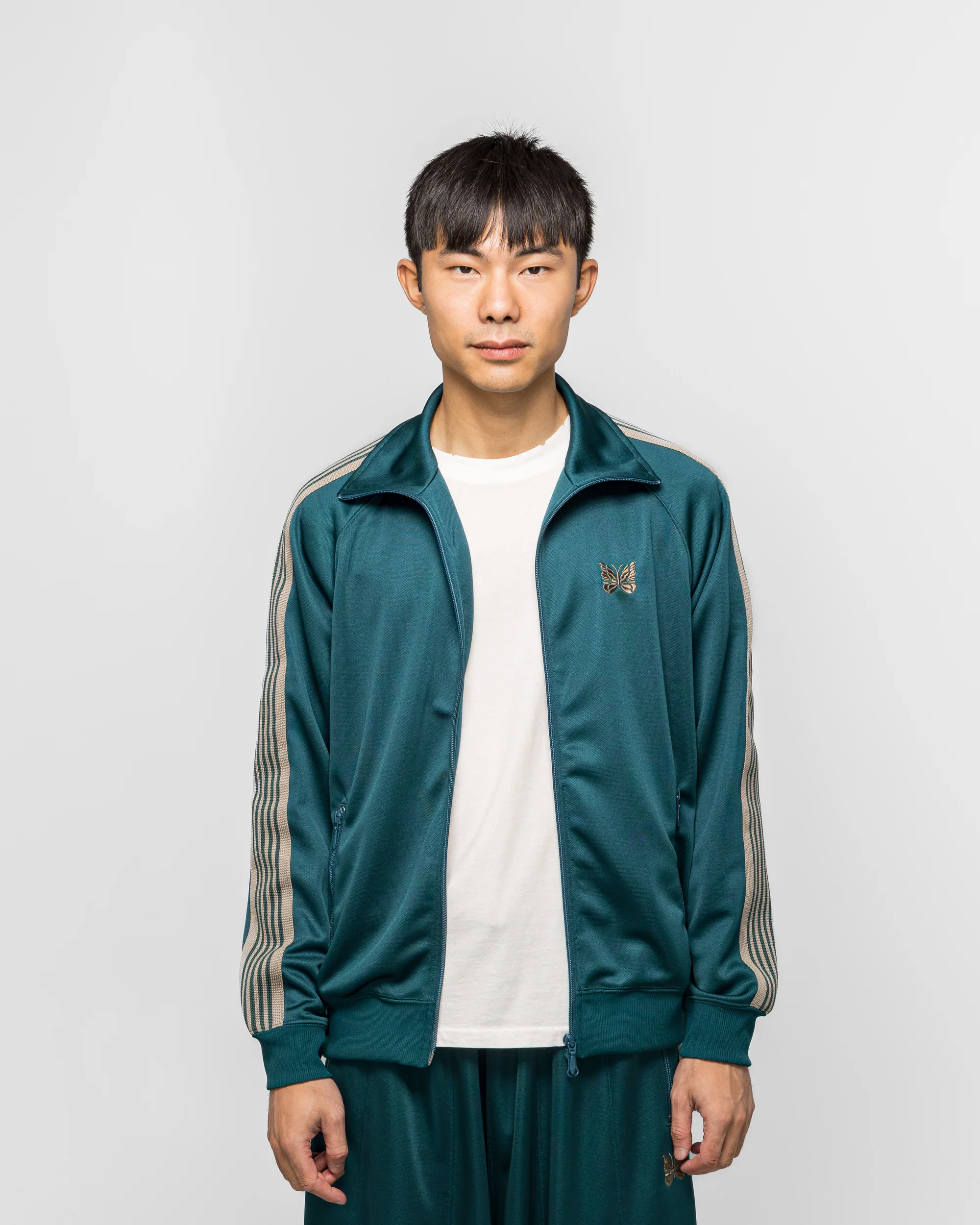 Track Jacket - Green Poly Smooth - Image 2