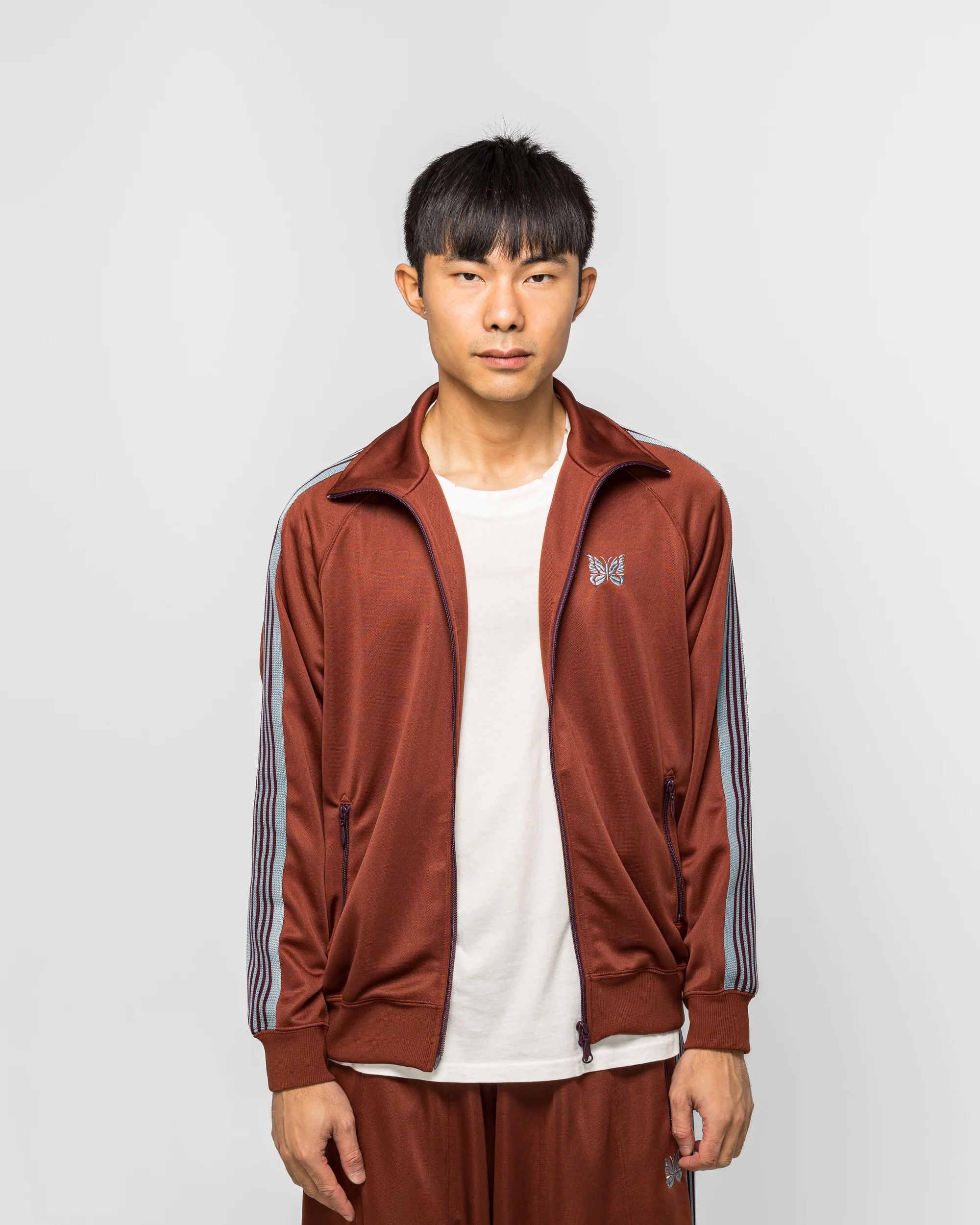 Track Jacket - Rust Poly Smooth - Image 2