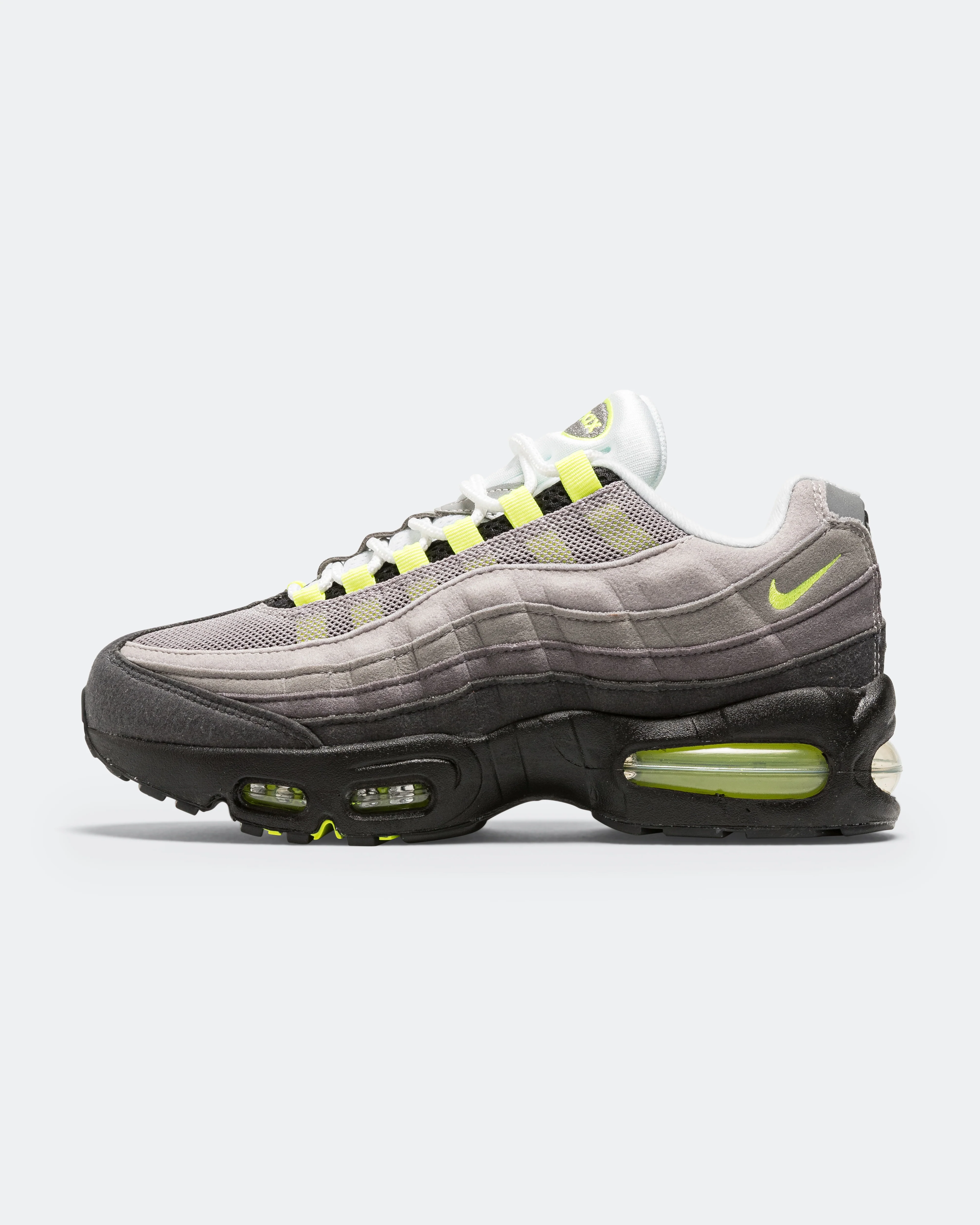 Air Max 95 Big Bubble GS - Black/Neon Yellow-Light Graphite