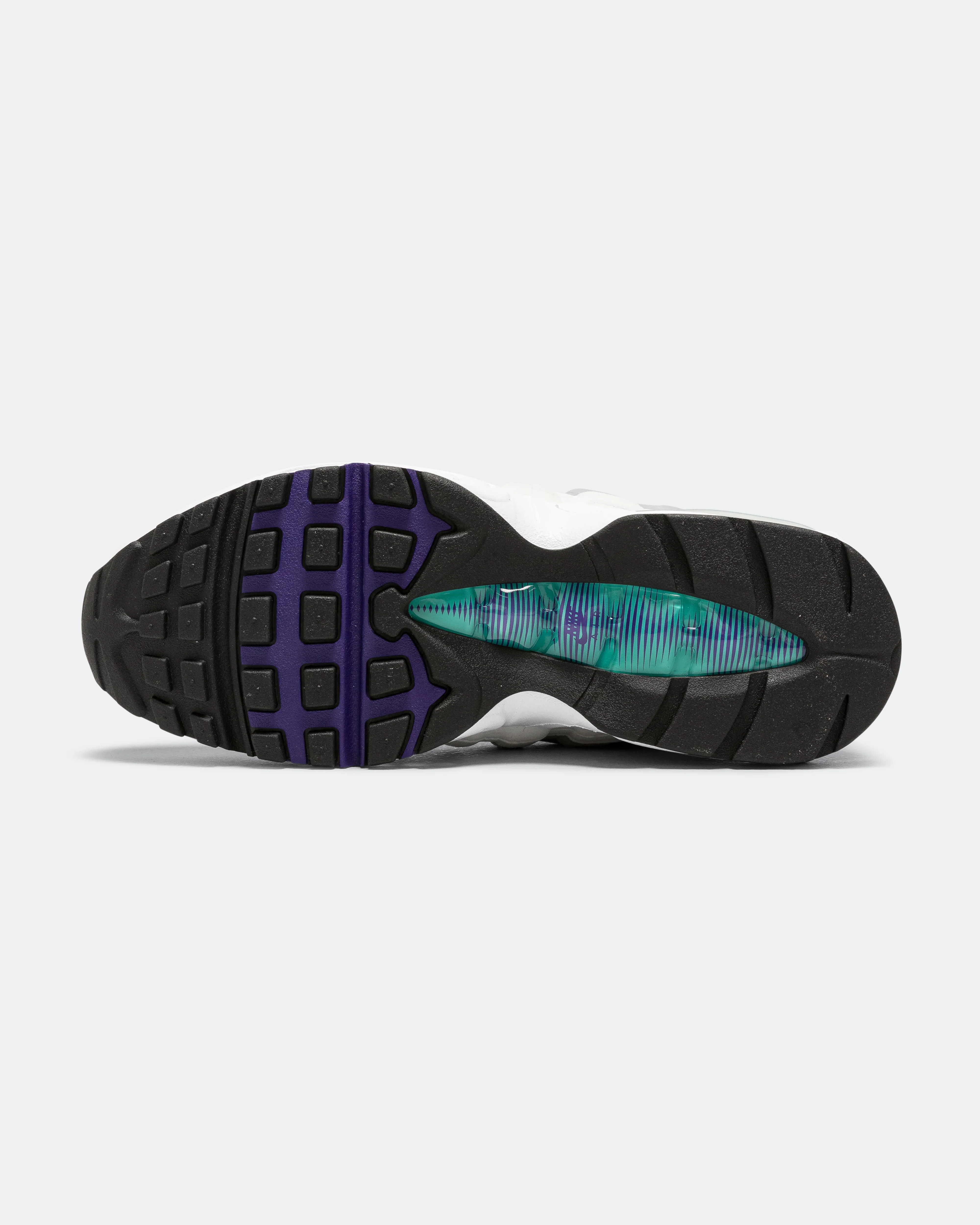 Womens Air Max 95 OG - White/Court Purple-Emerald Green - Image 5